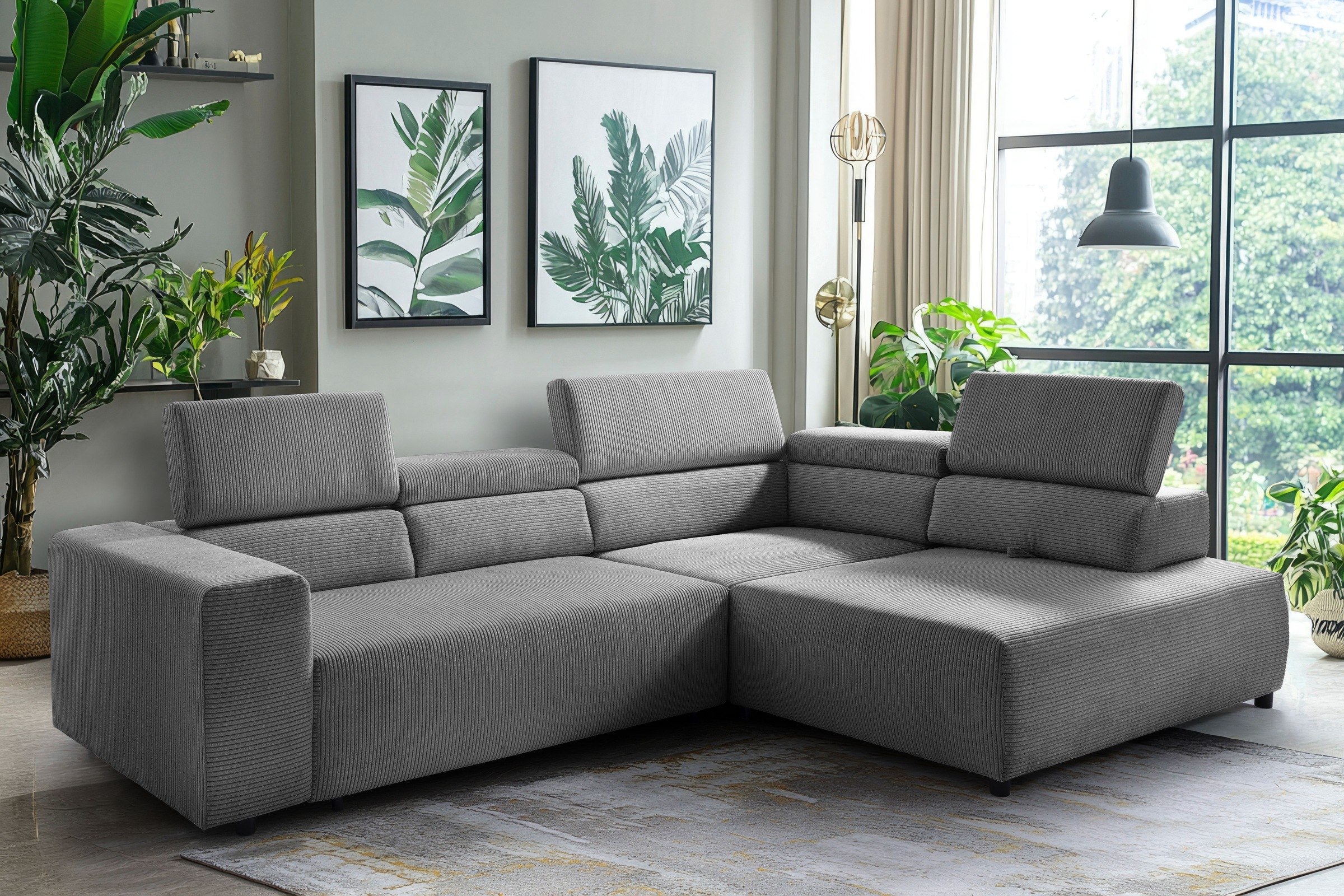 exxpo - sofa fashion Ecksofa VITTORIO ir Kopfteil- ir Sitzt...