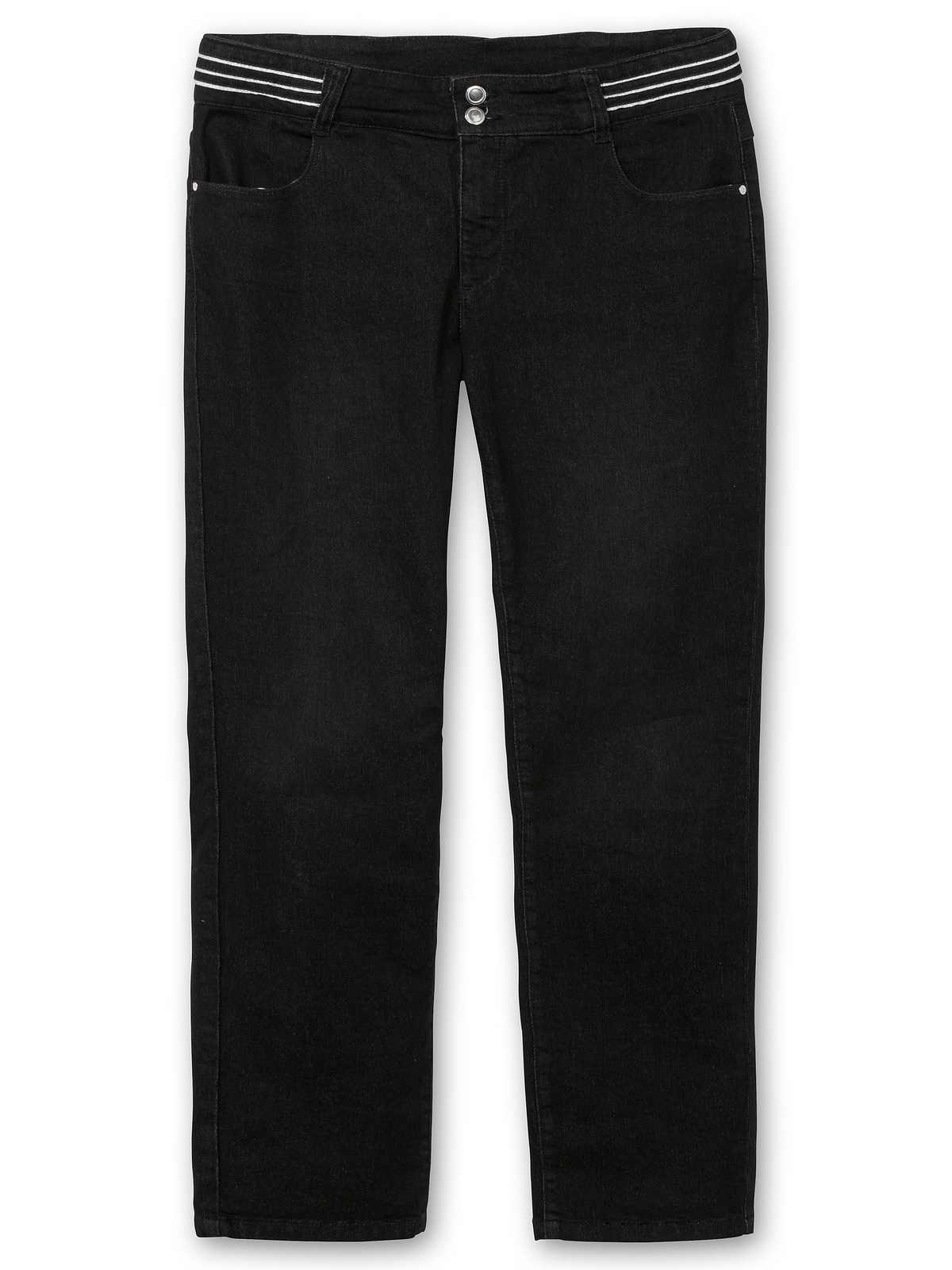 Sheego Stretch-Jeans »Große Größen«, mit Glitzer-Zierband am Bund