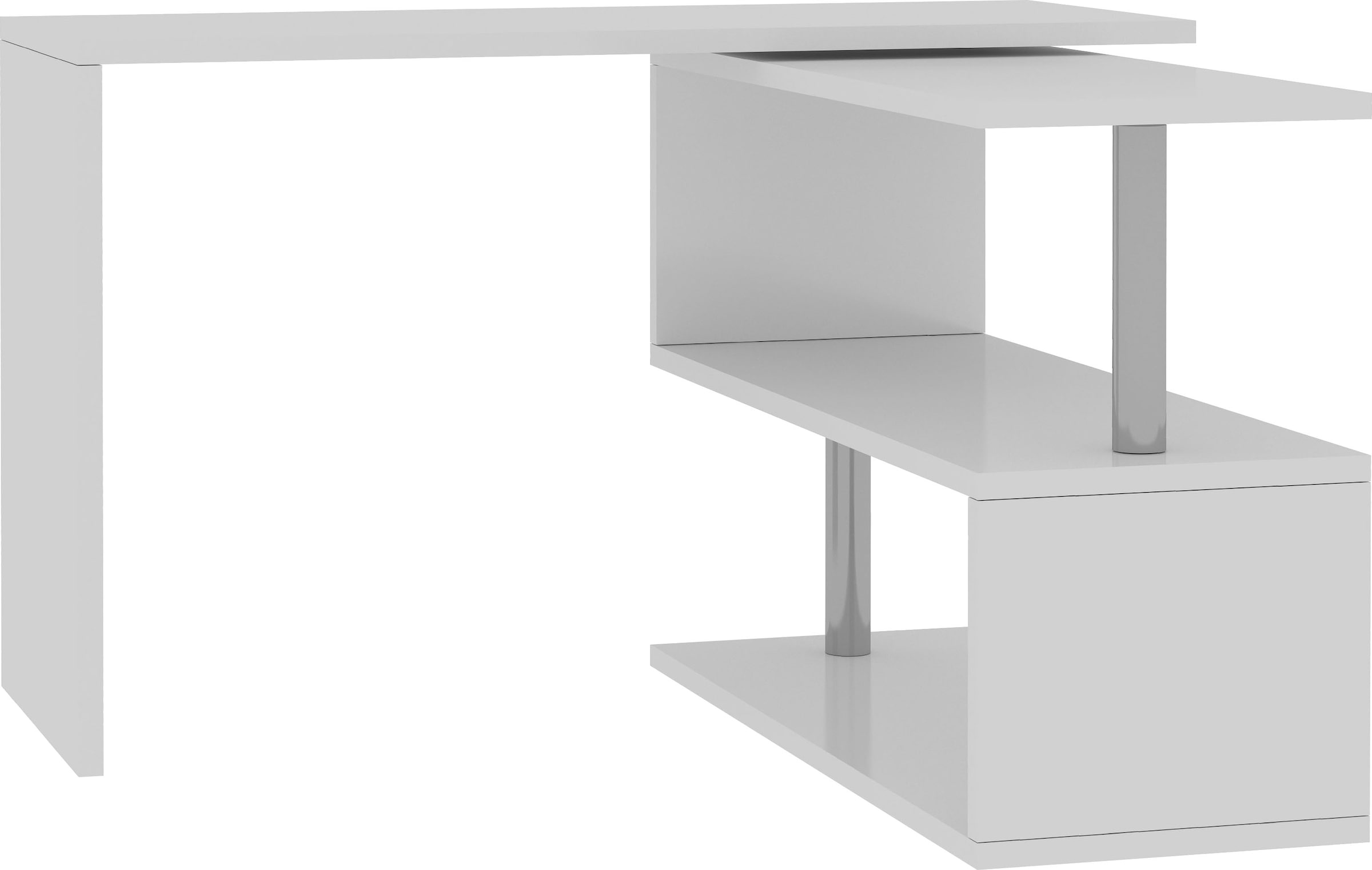 INOSIGN Schreibtisch »Volta, Made in Italy«, multifunktional - als Computertisch, Eckschreibtisch oder Sideboard