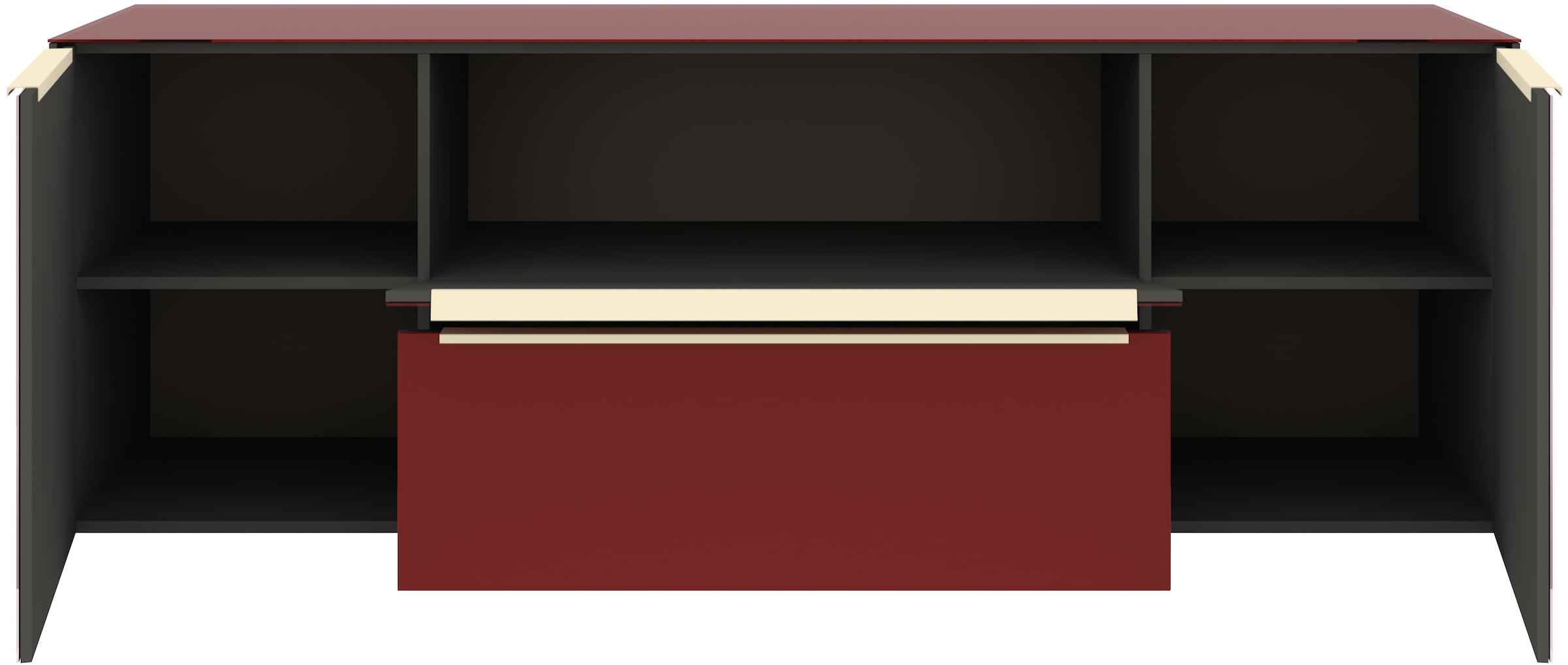 set one by Musterring Lowboard »Reno« 1 Stk. tlg. Mit Gleitern und in verschiedenen Farben erhältlich