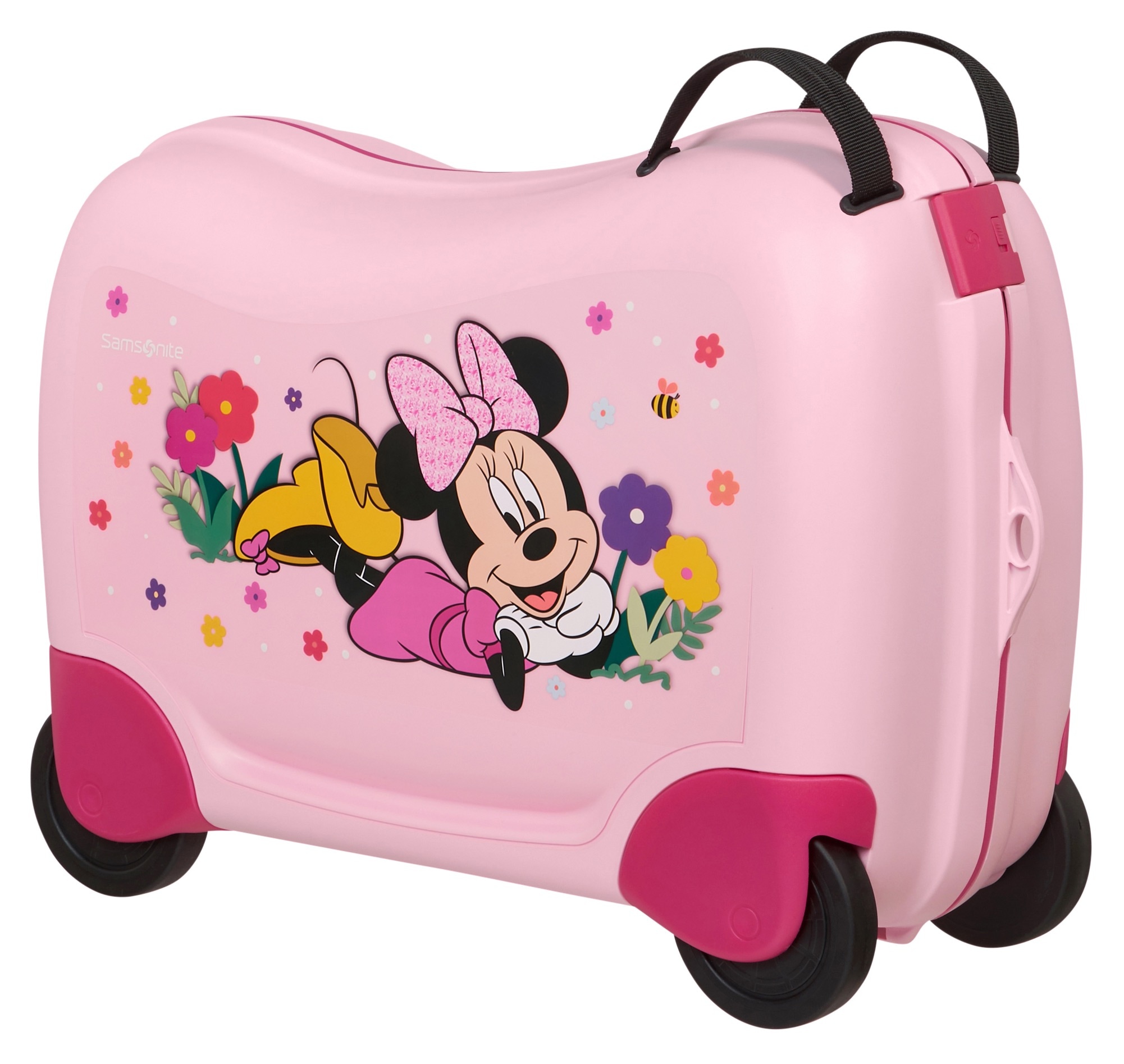 Samsonite Kinderkoffer "DREAM2GO DISNEY, Minnie Flower Power" 30 l 4 Rollen mit geräumigem Hauptfach, mit Kreuzspannbändern, mit Haltegurt
