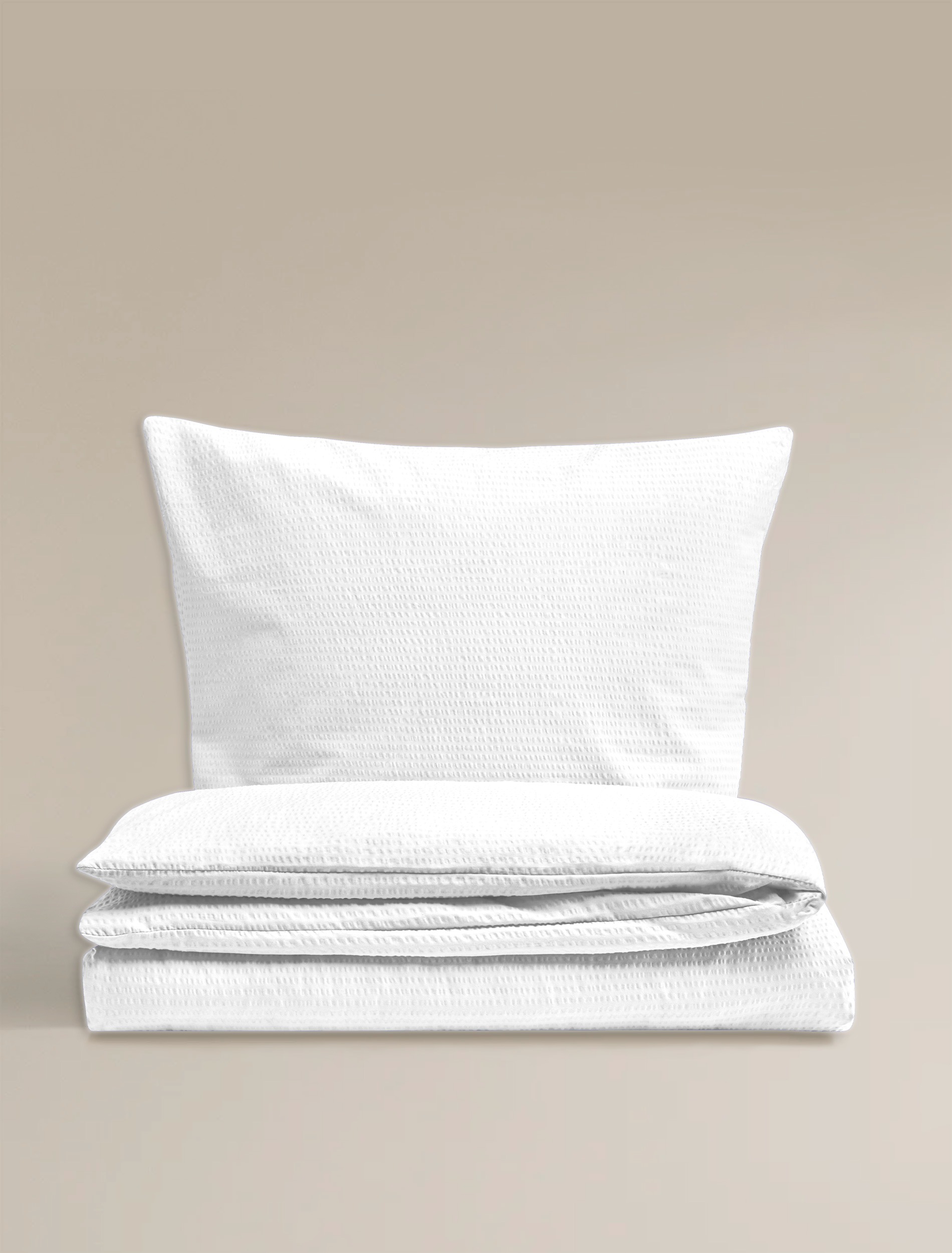 Thumbnail - BIERBAUM Bettwäsche "4134" 2 Stk. tlg. Premium Mako-Satin Seersucker, 100 % Baumwolle, bügelfrei