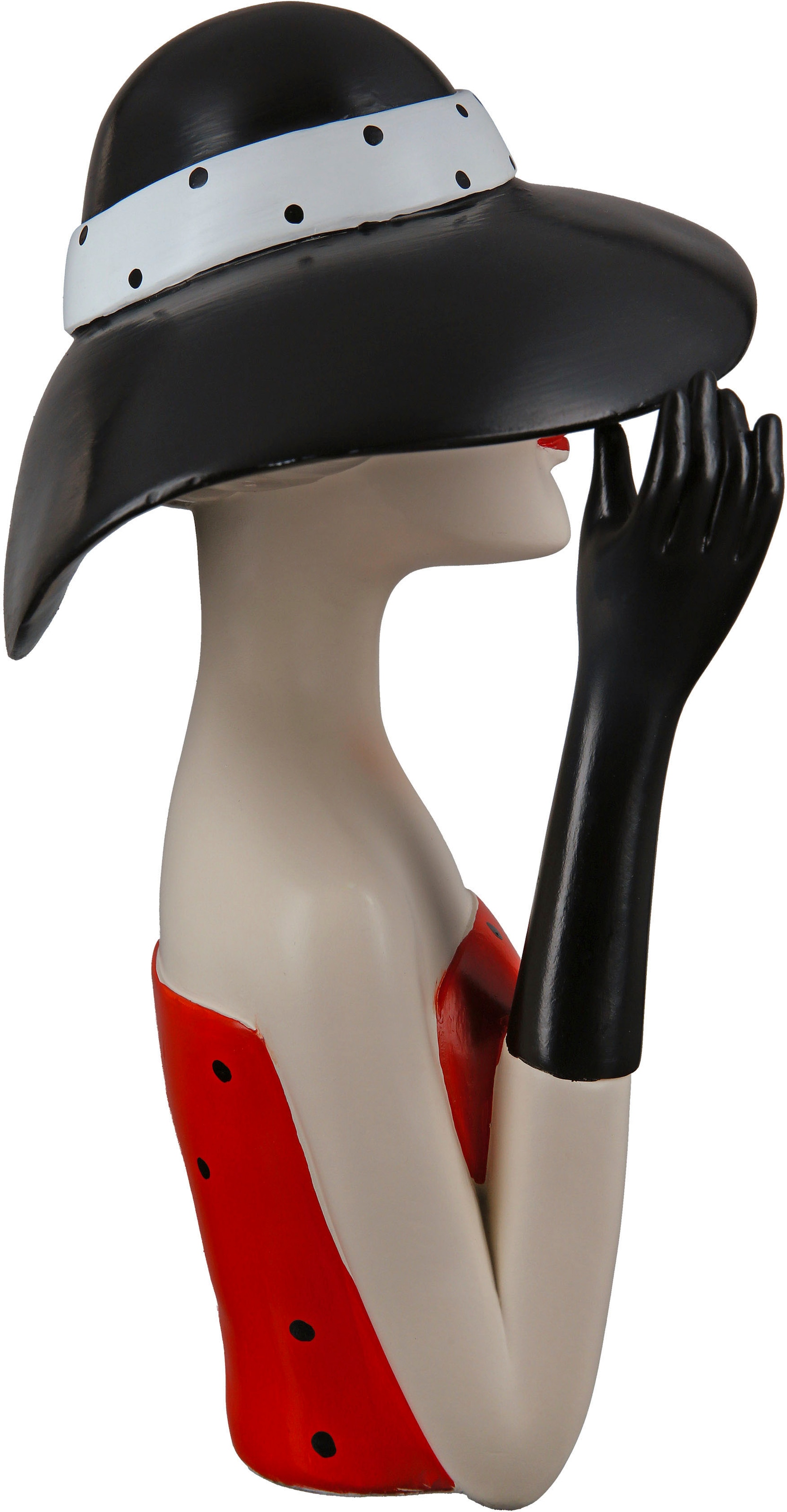 GILDE Dekofigur »Figur Lady mit Hut« | schwarzem BAUR kaufen