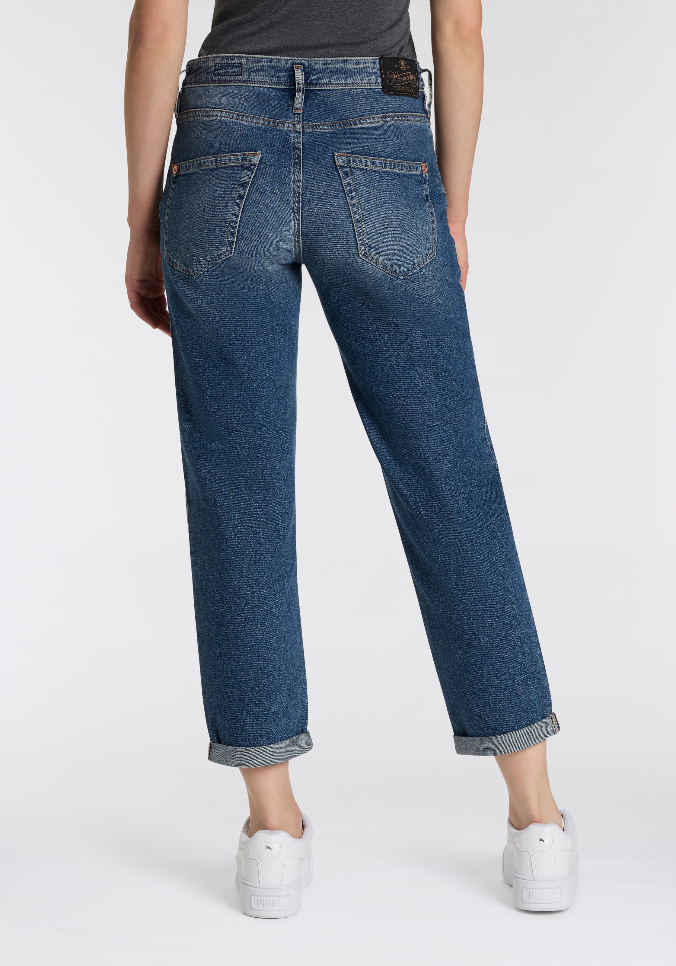 Herrlicher 5-Pocket-Jeans "Shyra Tap Denim", mit hohem Bund, Cropped günstig online kaufen