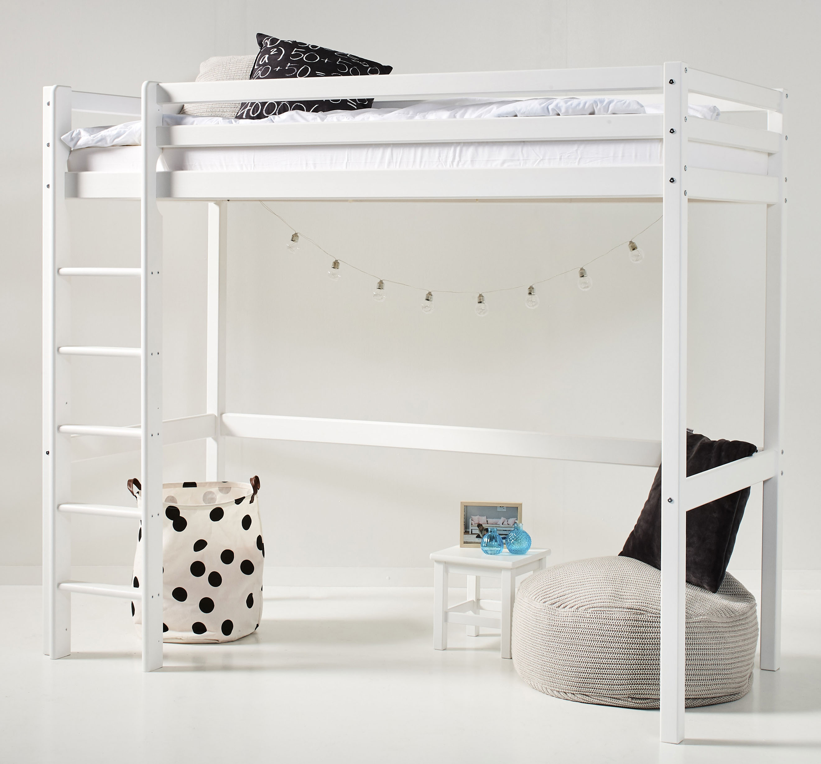Hochbett »ECO Dream«, 90x200 Massiv, umbaubar zum Einzelbett