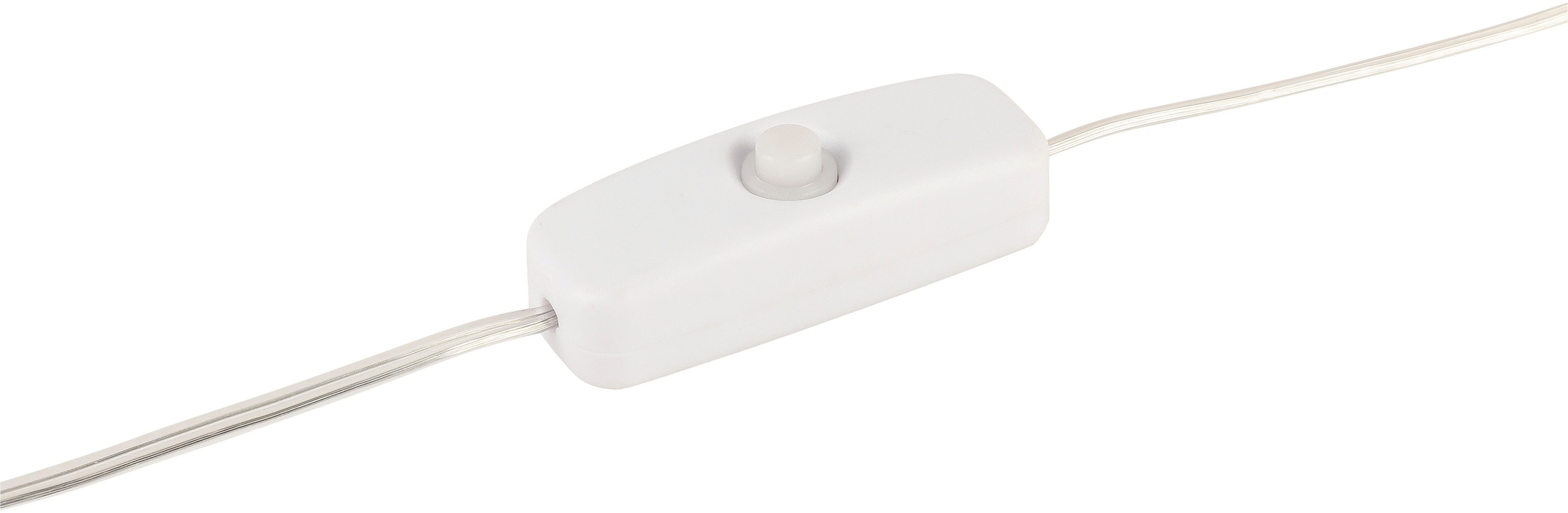 GLOBO LIGHTING Tischleuchte »BRONDAR« LED-Modul 1 Stk. Kaltweiß Tischleuchte Klar/Rot, Kristalleffekt, USB, LED