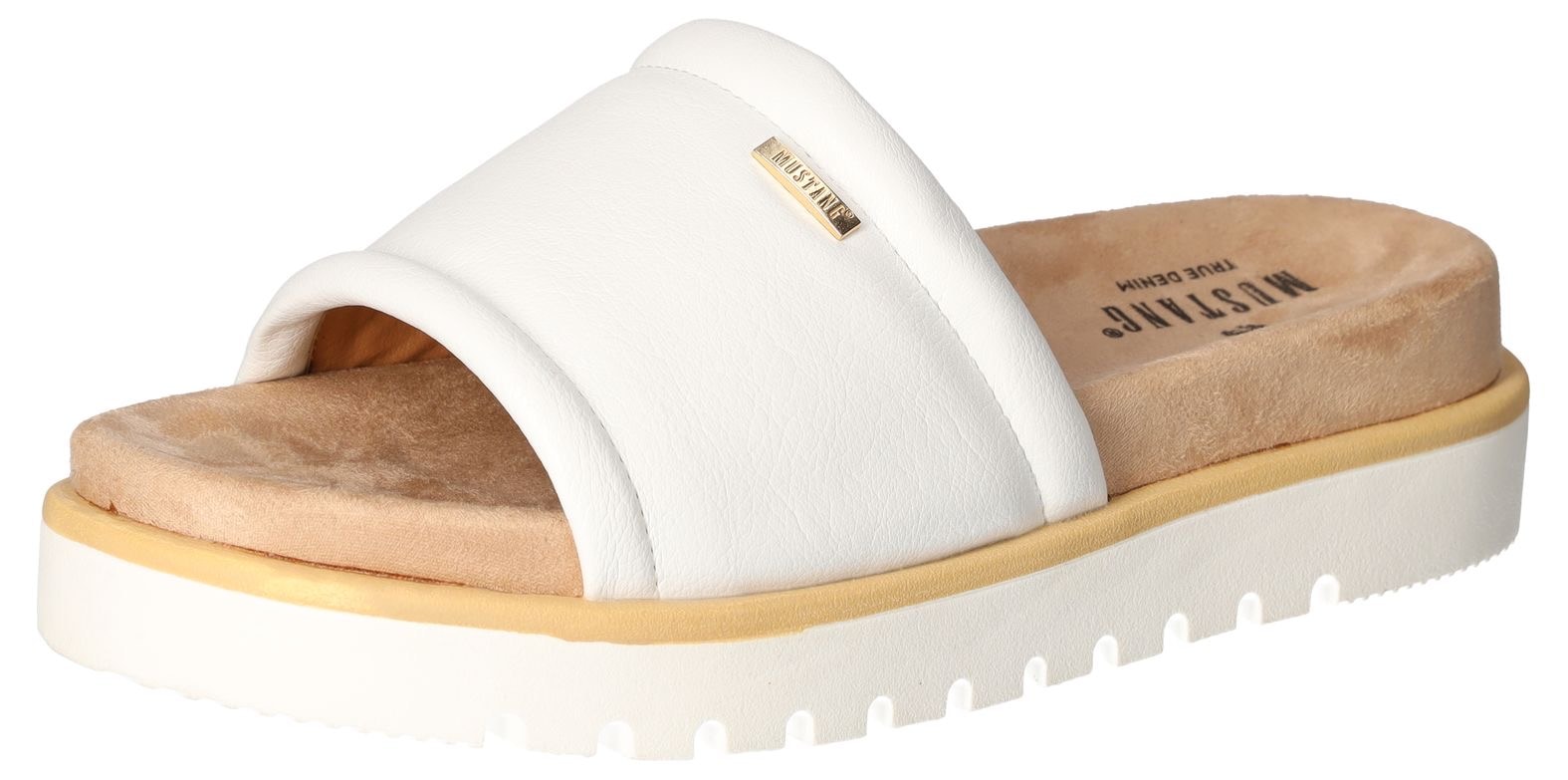 Mustang Shoes Pantolette, Plateausandale, Pool Slides, Sommerschuh mit Soft günstig online kaufen