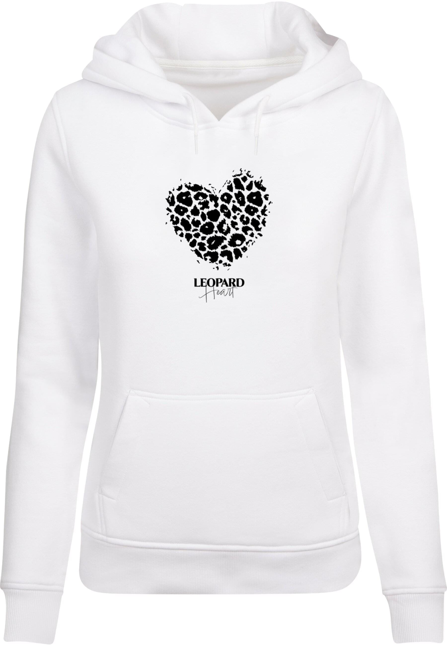 Merchcode Kapuzenpullover "Merchcode Ladies Leopard Heart Heavy Hoody" 1 St günstig online kaufen