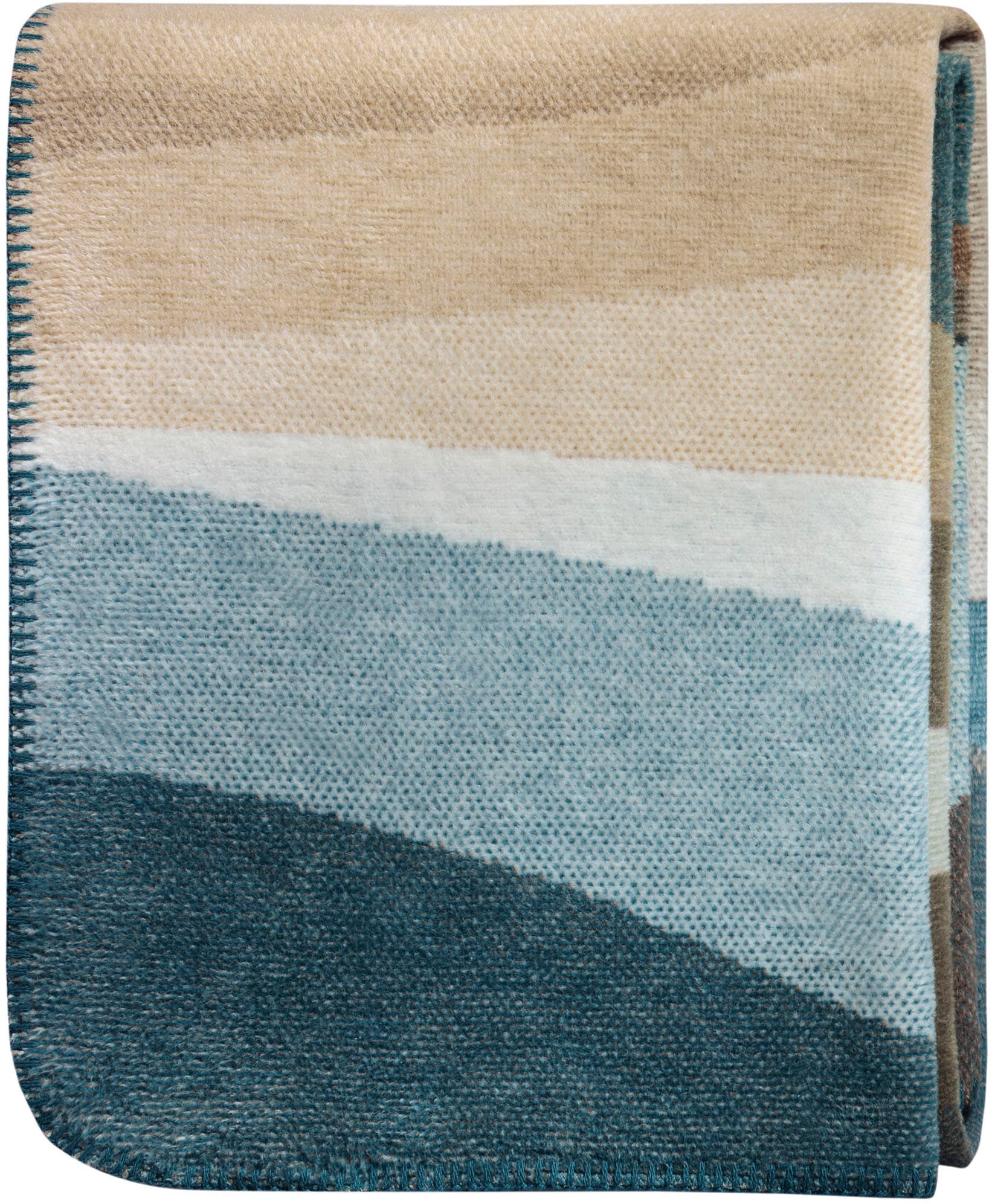 Biederlack Wohndecke »Wohndecke Iceland Horizon mit geketteltem Zierstich«, Made in Germany