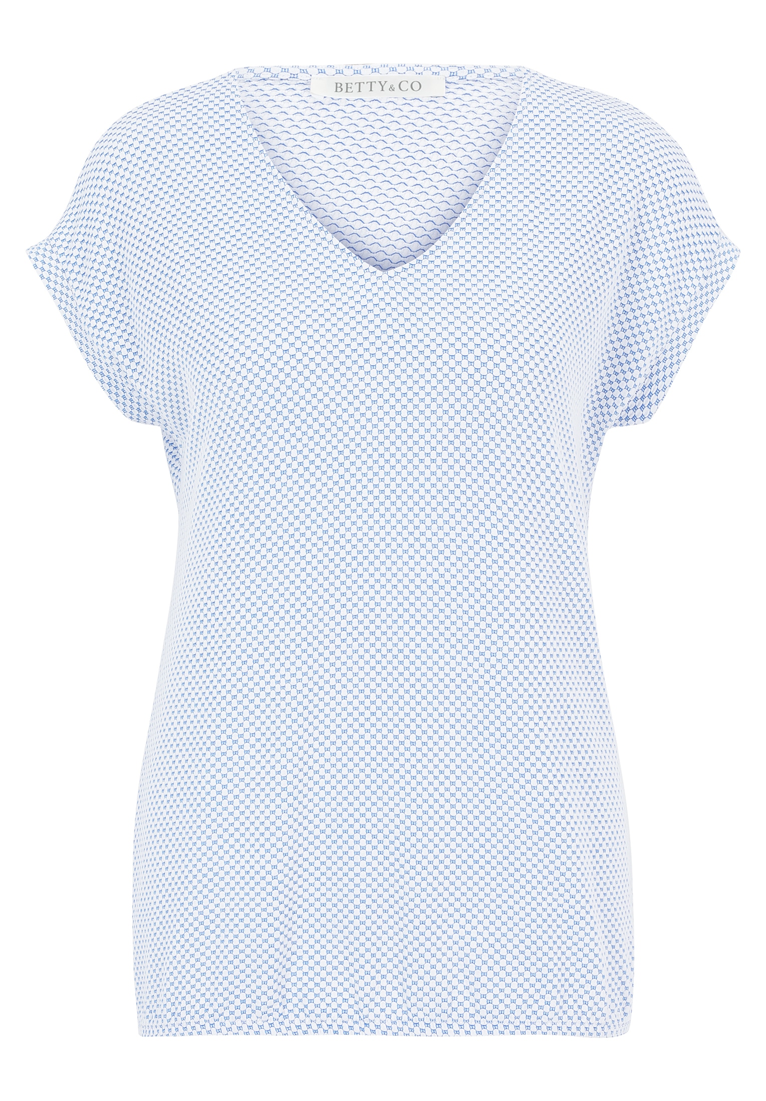 Betty&Co Kurzarmshirt »Betty & Co Strukturshirt mit Gummizug«, (1 tlg.), Material
