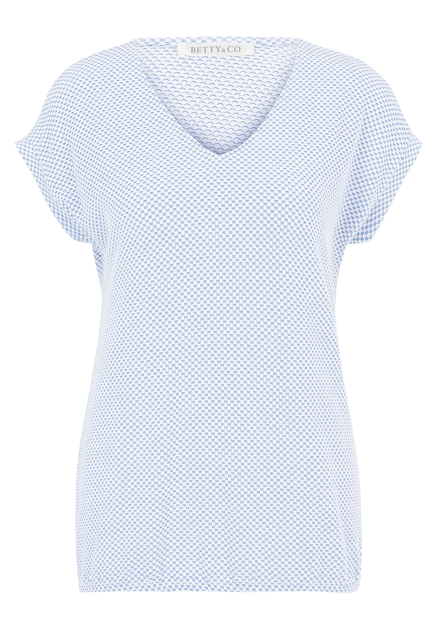 Betty&Co Kurzarmshirt "Betty & Co Damen Strukturshirt mit Gummizug", (1 tlg günstig online kaufen
