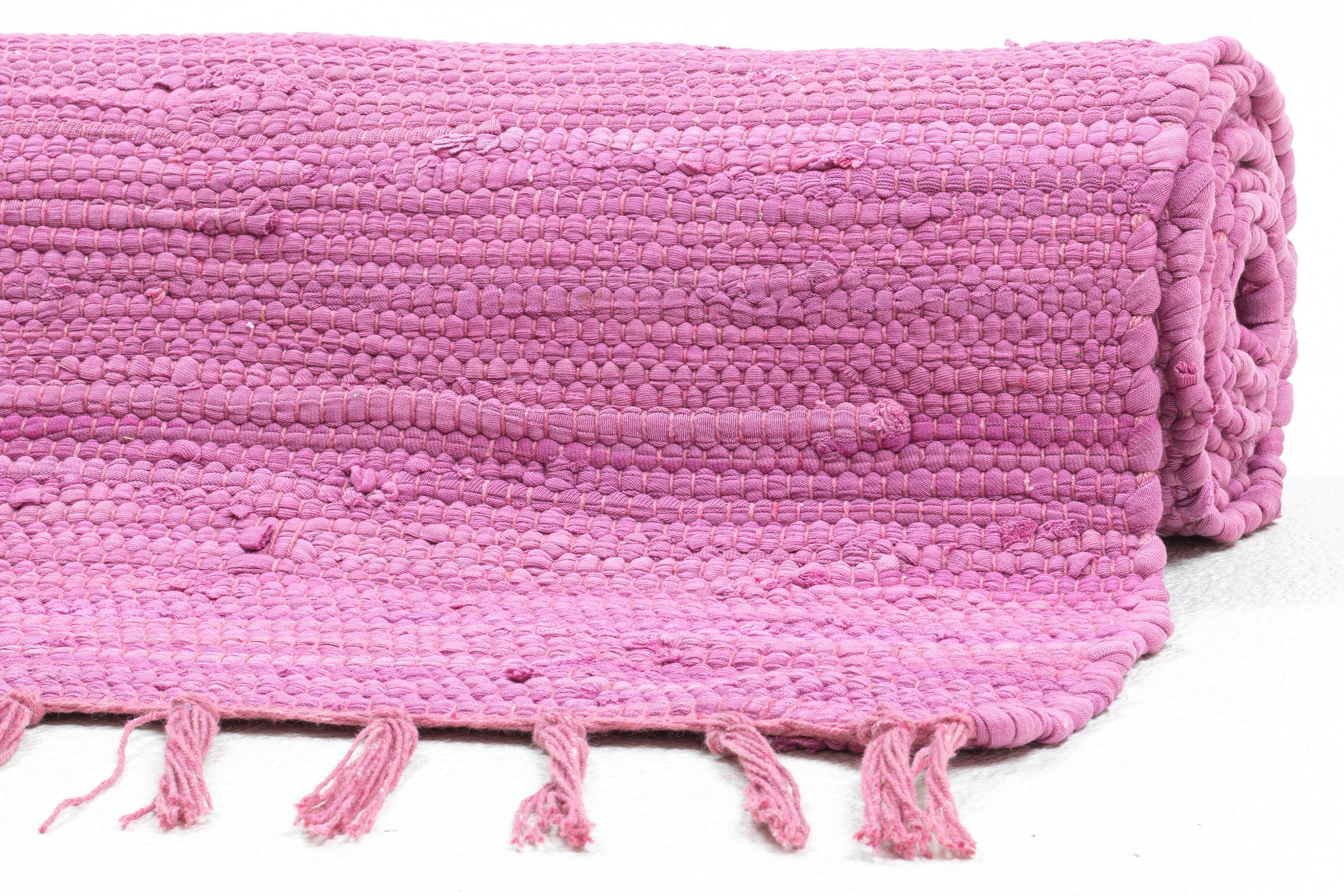 my home Kinderteppich »Insa Fleckerl«, rechteckig, 5 mm Höhe, Uni Farben, pastell, handgewebt, pflegeleicht, waschbar, Kinderzimmer