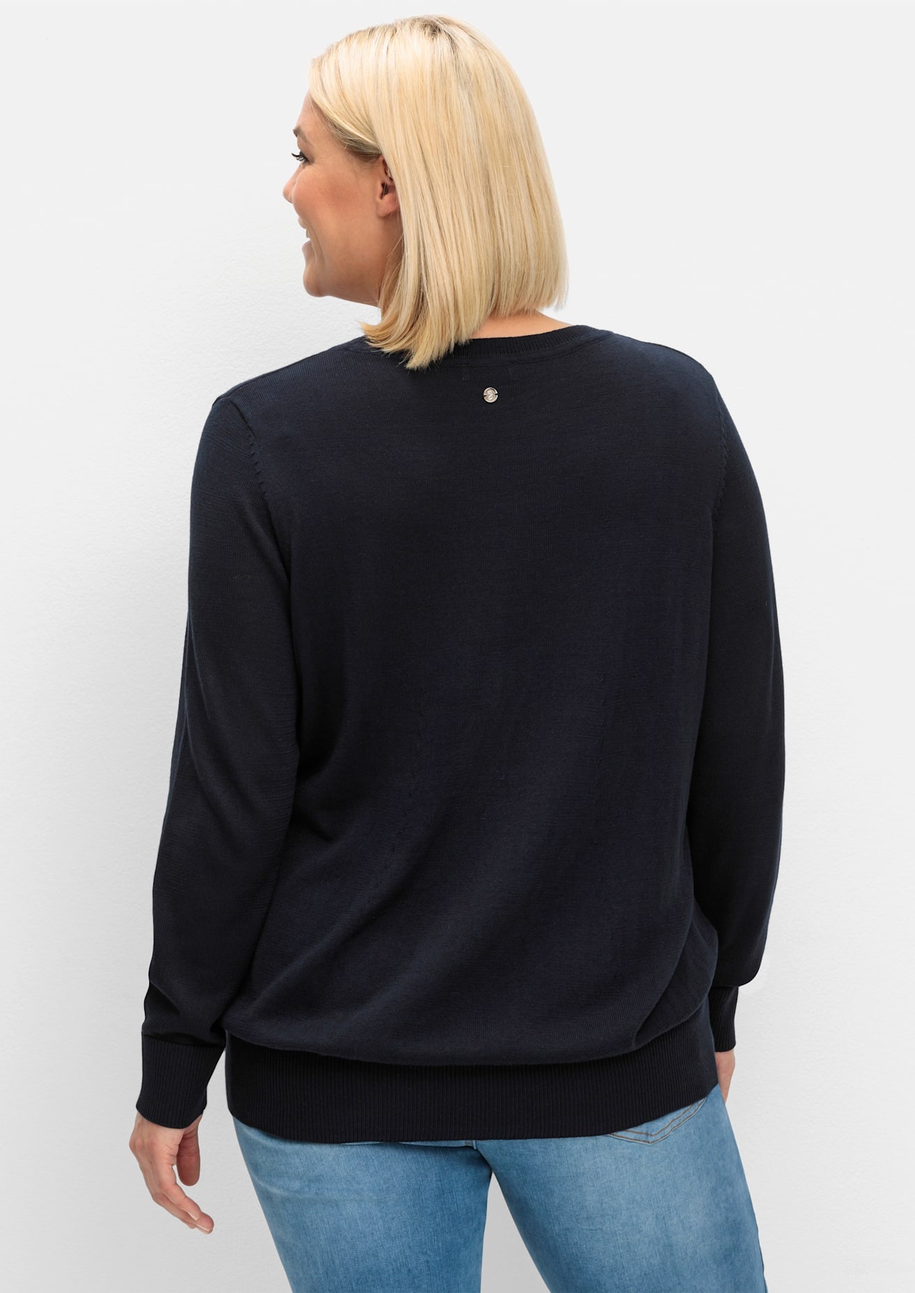 Sheego Rundhalspullover "Rundhalspullover" günstig online kaufen