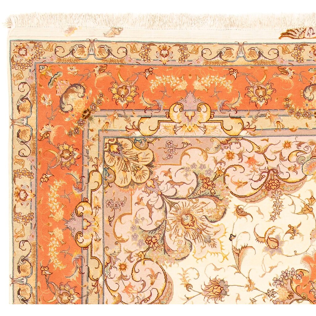 morgenland Orientteppich »Täbriz rund - 303 x 199 cm - beige«, rechteckig