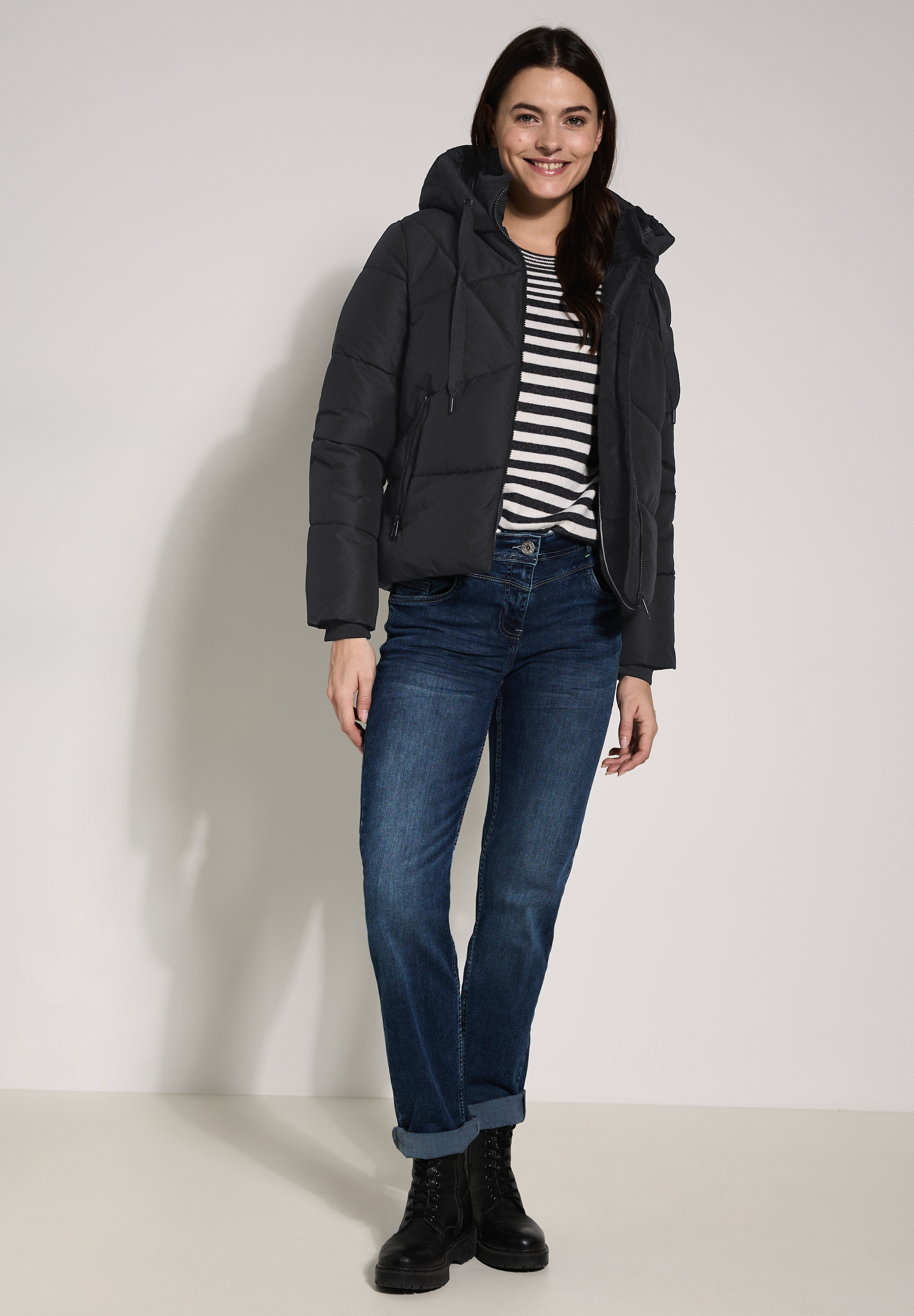 Cecil Steppjacke, mit Kapuze, mit Kapuze