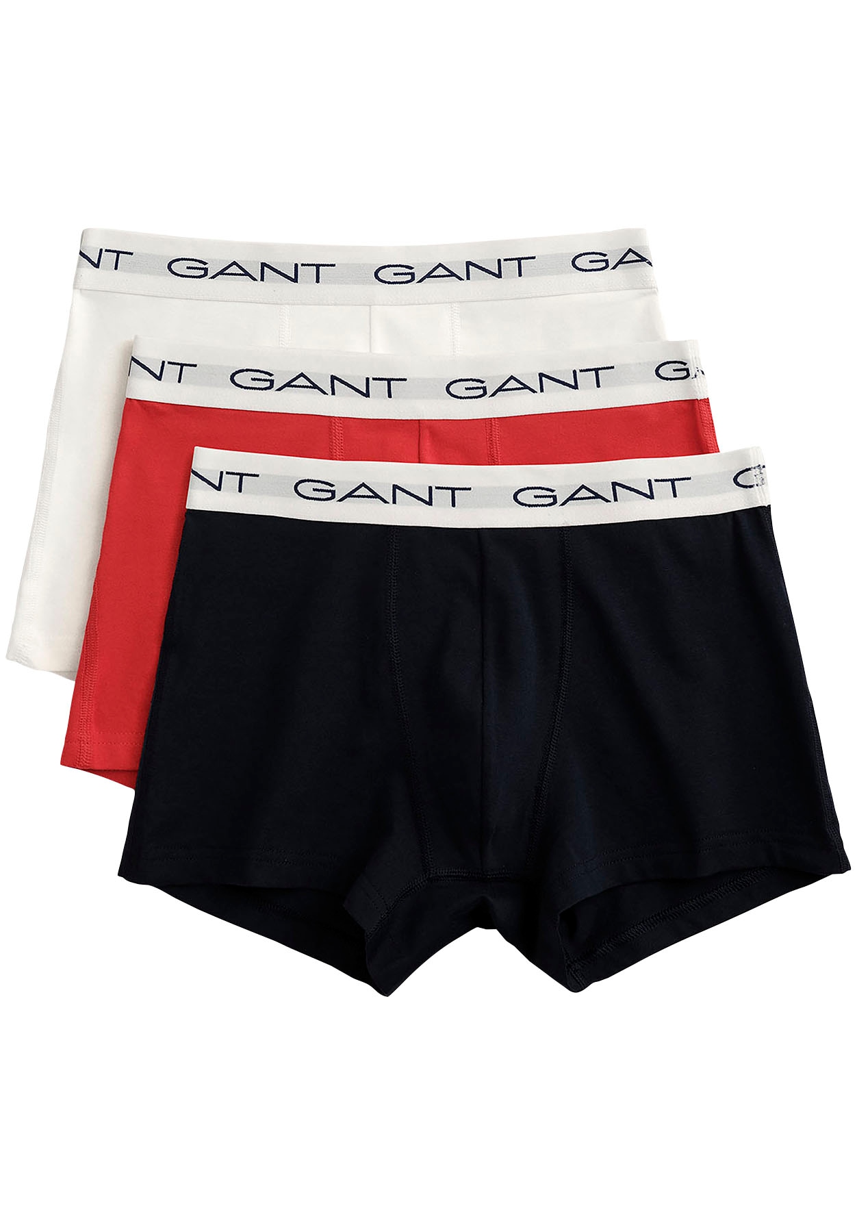 Gant Boxershorts Packung, 3, 3 Stk. tlg., mit elastischem Logobund günstig online kaufen