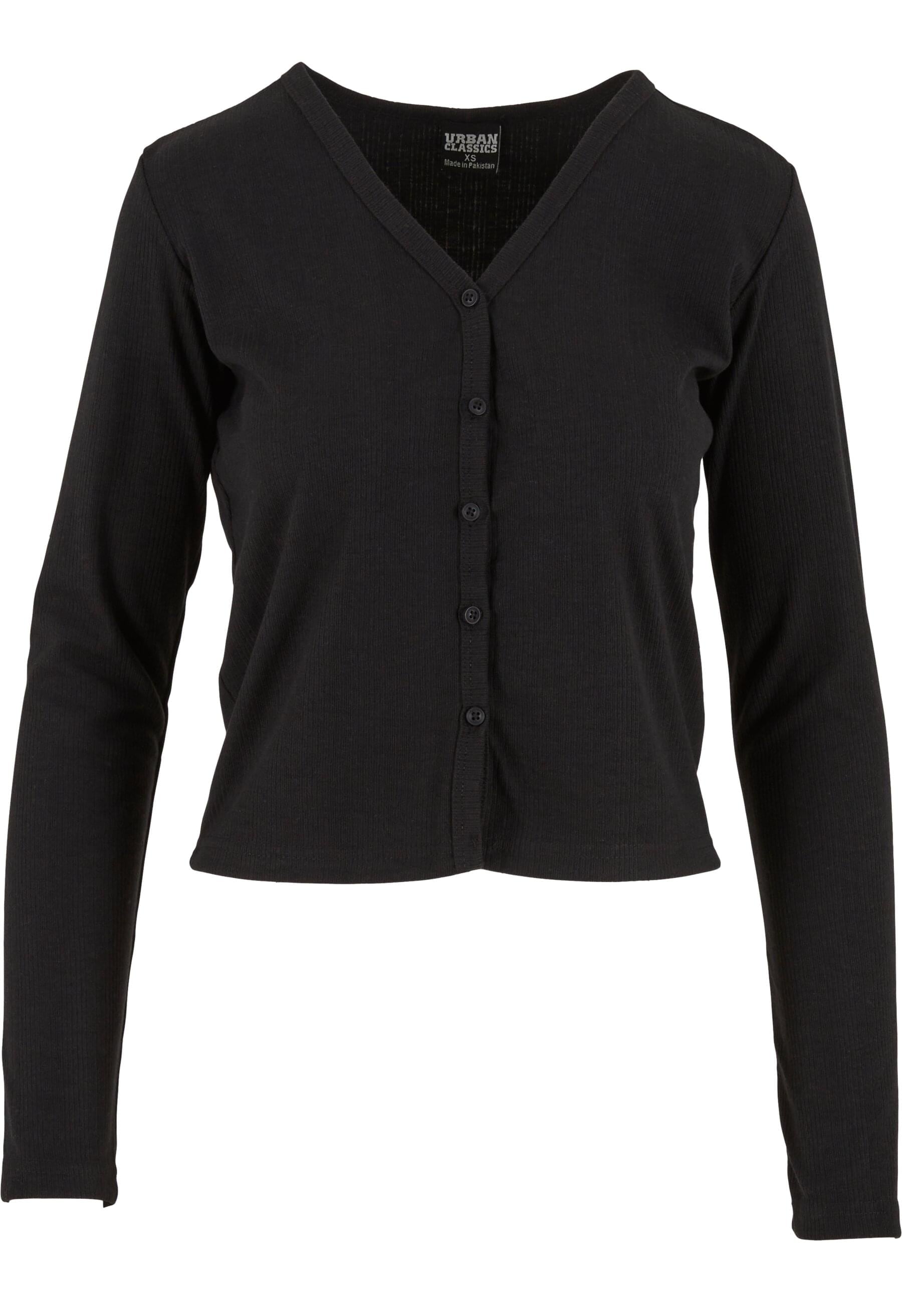URBAN CLASSICS Strickjacke "Urban Classics Ladies Rib Cardigan" 1 Stk. günstig online kaufen