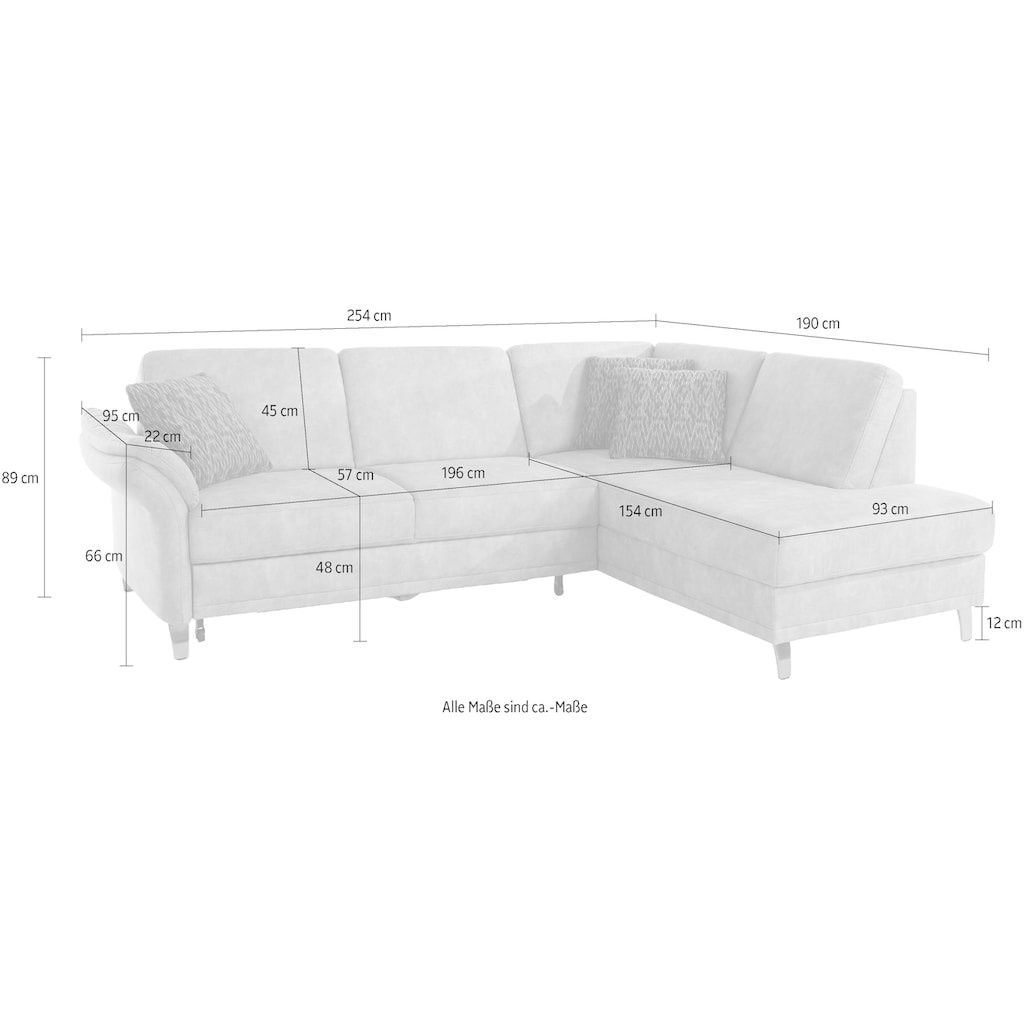 sit&more Ecksofa »Clio L-Form«