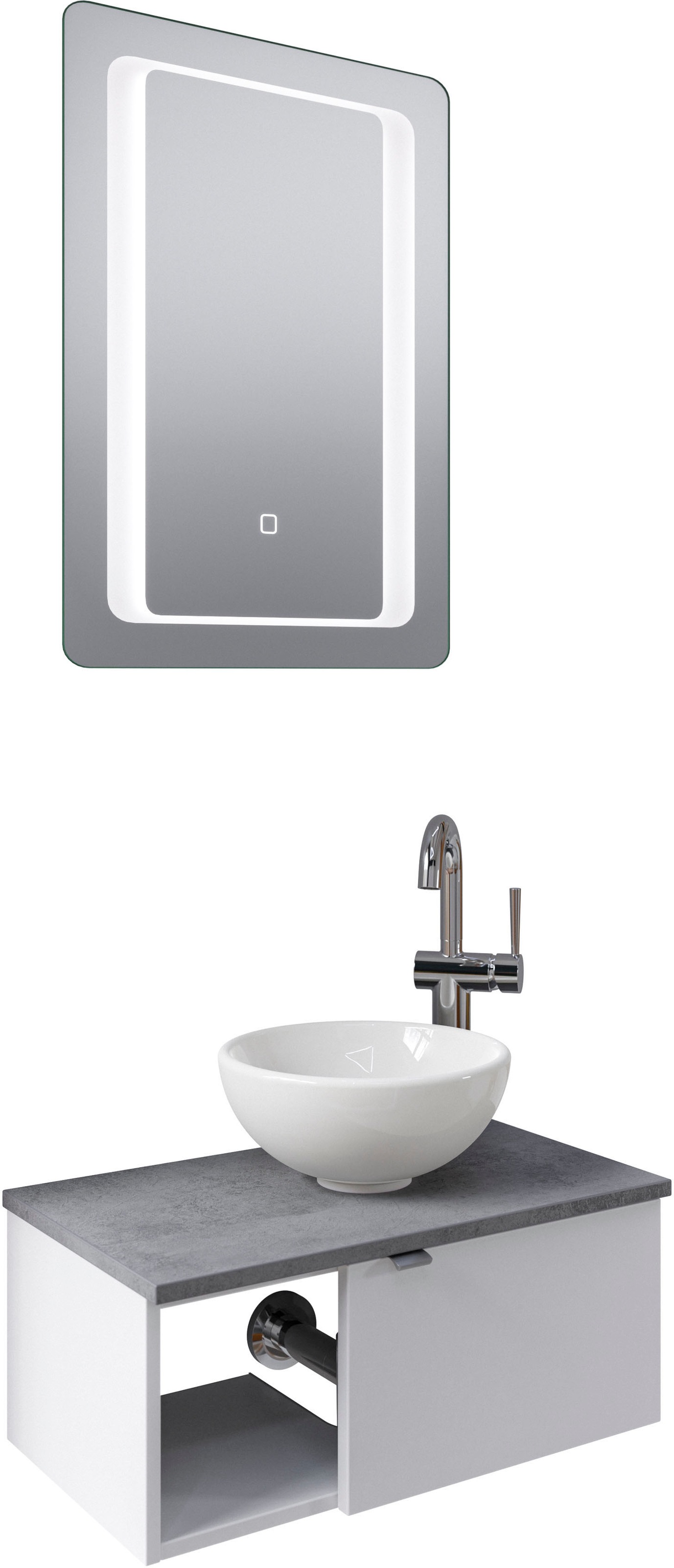 Saphir Badmöbel-Set "Serie 6915" 4 Stk. tlg. Gäste-Bad, 61 cm breit, mit LE günstig online kaufen