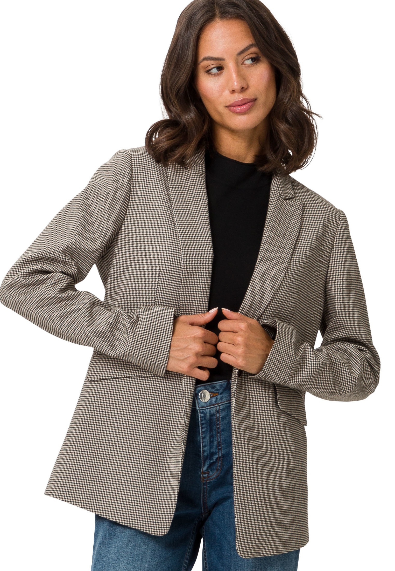 Zero Jackenblazer "zero Boyfriend-Blazer kariert", weiteres Detail