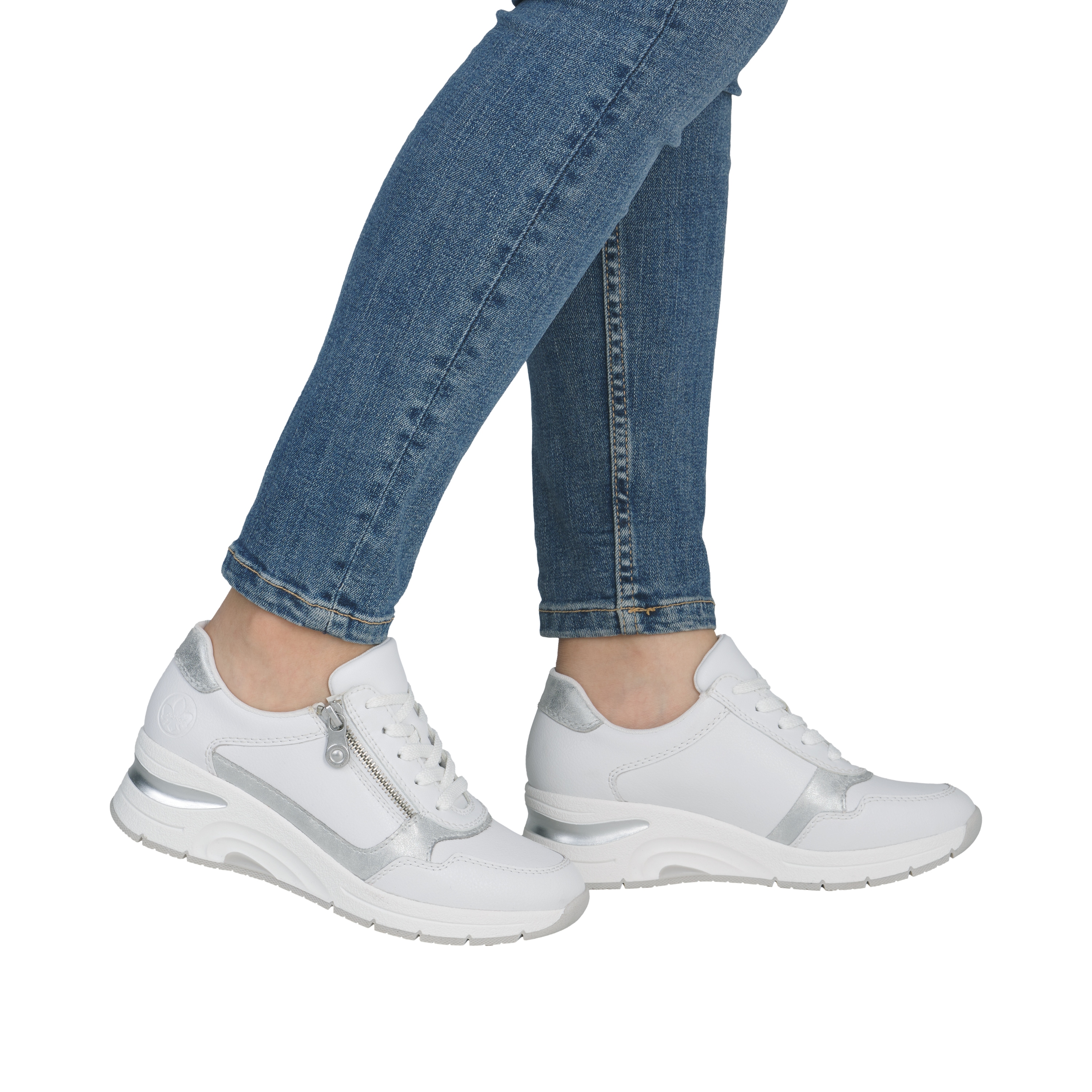 Thumbnail - Rieker Keilsneaker Halbschuh, Freizeitschuh, Schnürschuh in schmaler Form