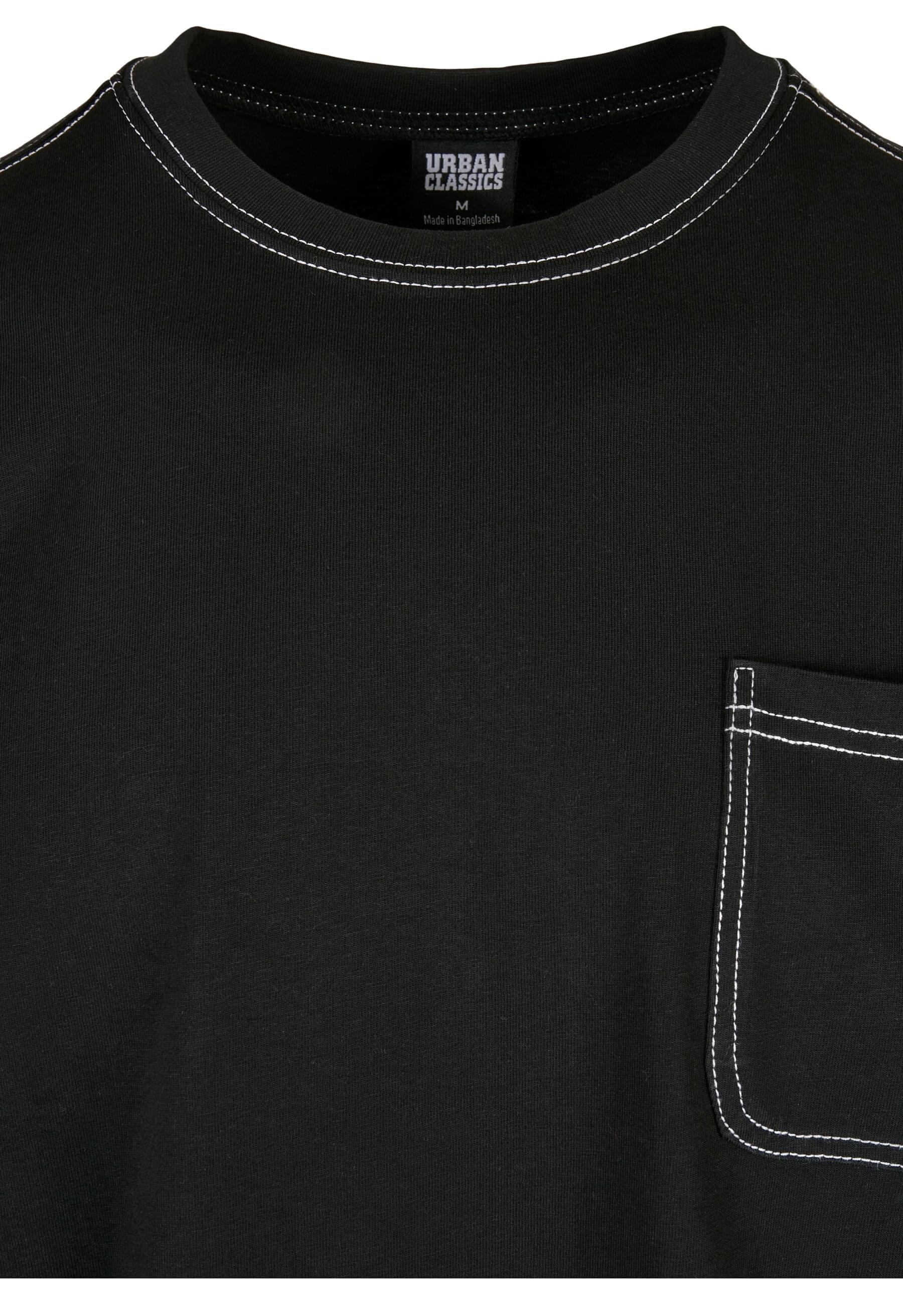 URBAN CLASSICS Longsleeve »Urban Classics Herren Heavy Oversized Contrast Stitch Longsleeve«, (1 tlg.)