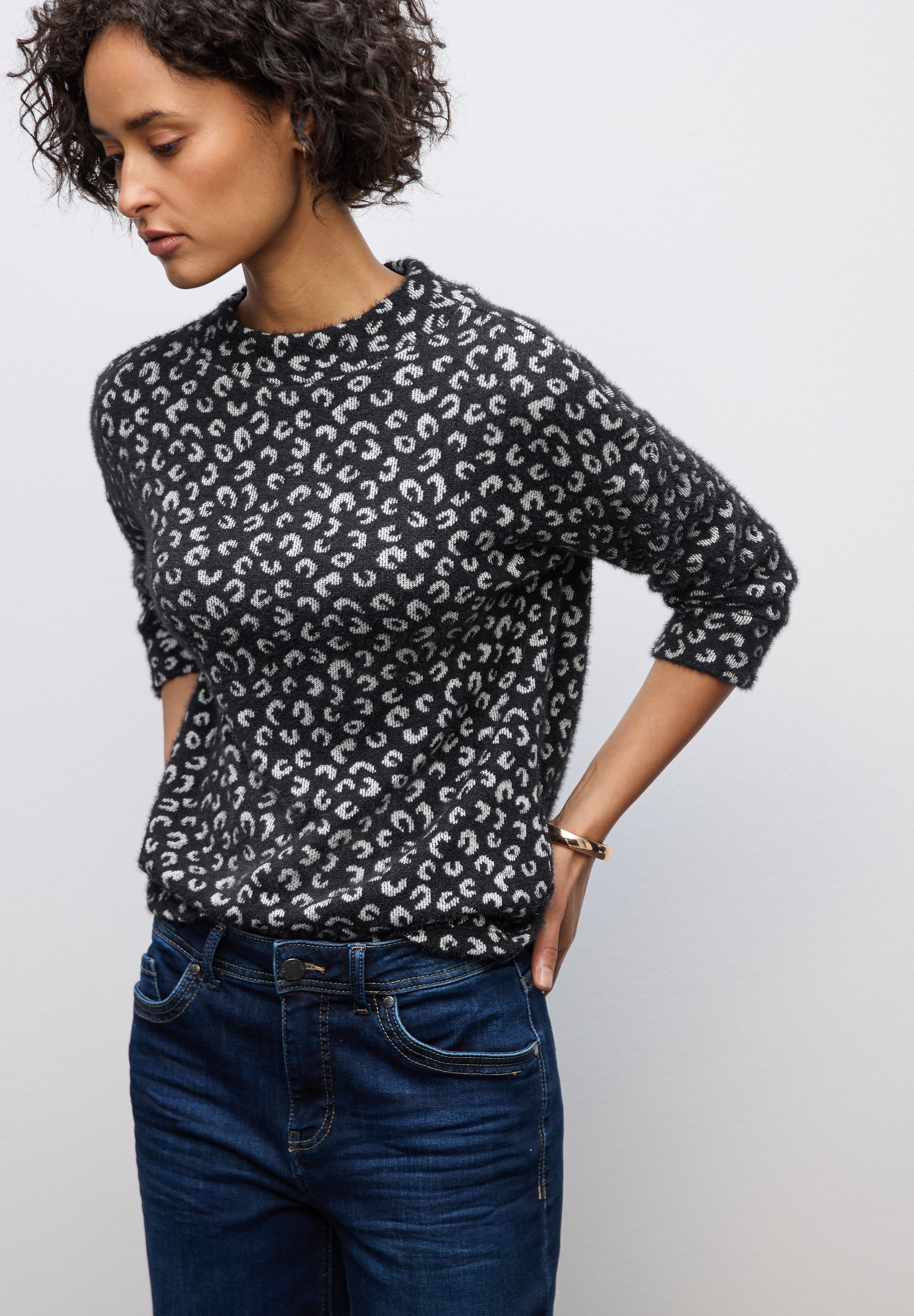 STREET ONE 3/4-Arm-Shirt mit 3/4 Ärmeln