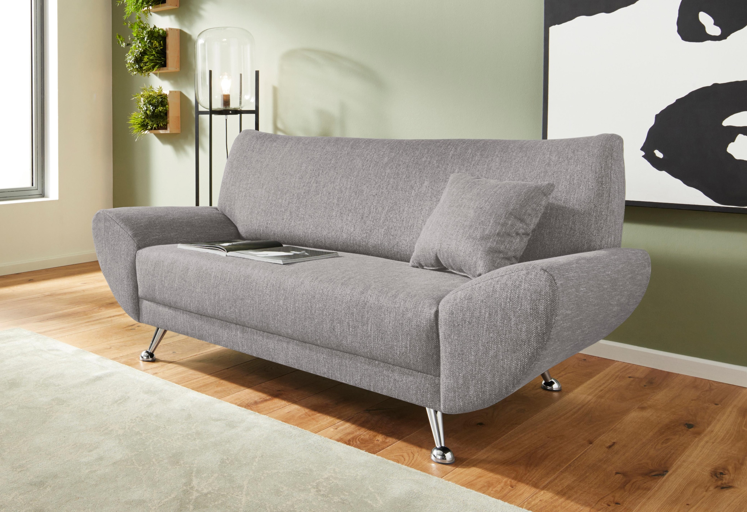 Home affaire 2-Sitzer "Saltare, elegant & komfortabel, toller Designfuß, Br günstig online kaufen