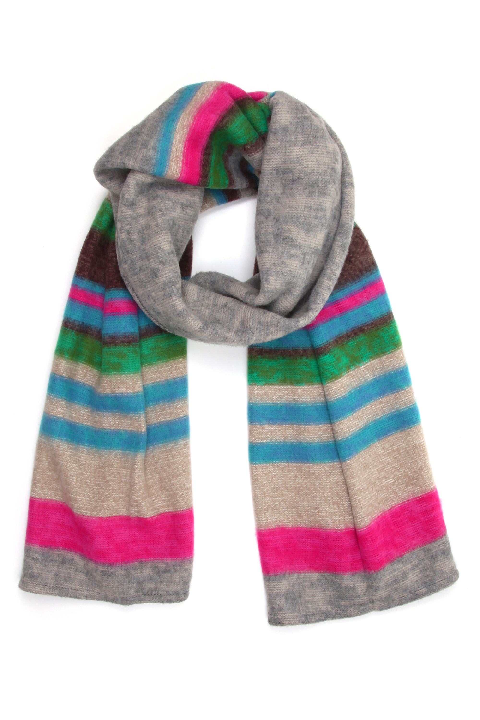 COLLEZIONE ALESSANDRO Modeschal "Bea" 1 Stk. kuschelig weich in Steifenopti günstig online kaufen