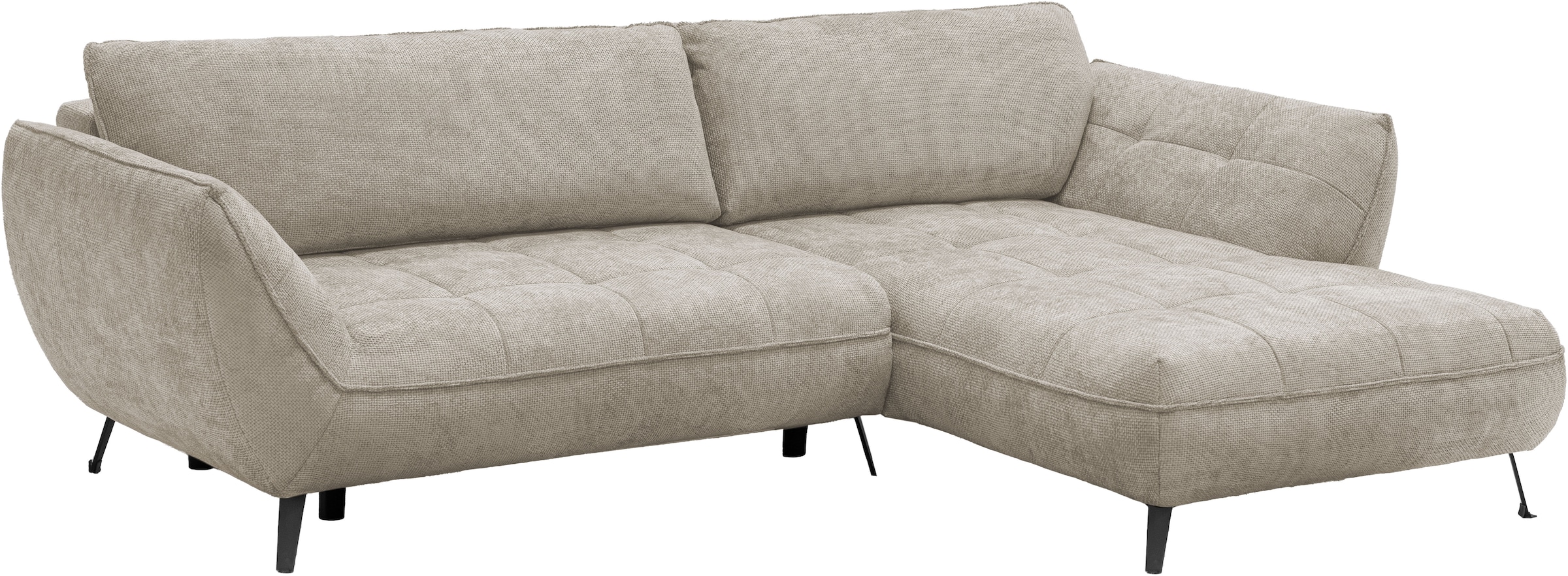 exxpo - sofa fashion Ecksofa »Samoa, bequem und modern, mit Easy-Lift-Bettfunktion, L-Form«, Ecksofa Samoa, inkl. Bettfunktion, Bettkasten und Rückenkissen