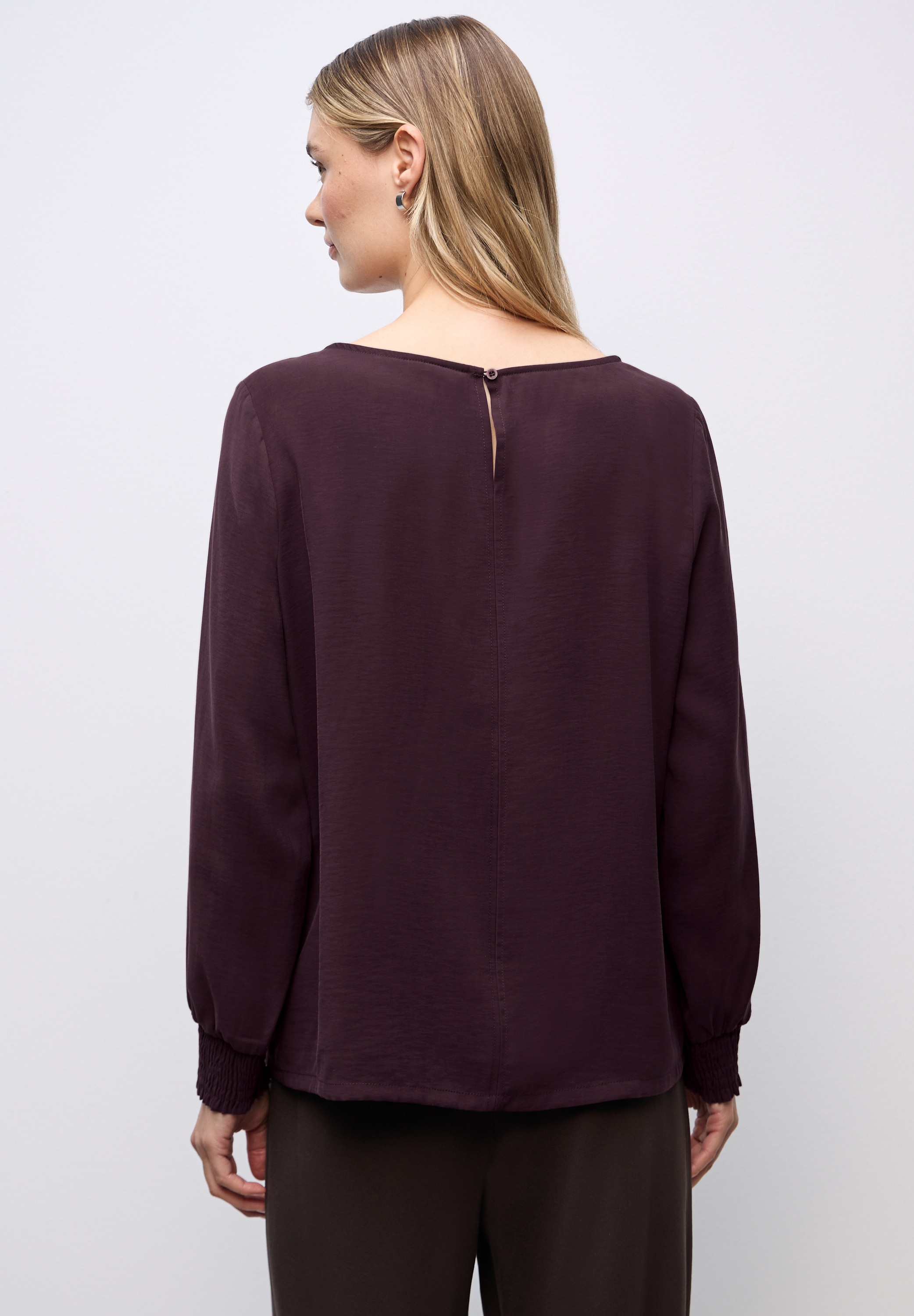 STREET ONE Langarmbluse mit Smok-Details