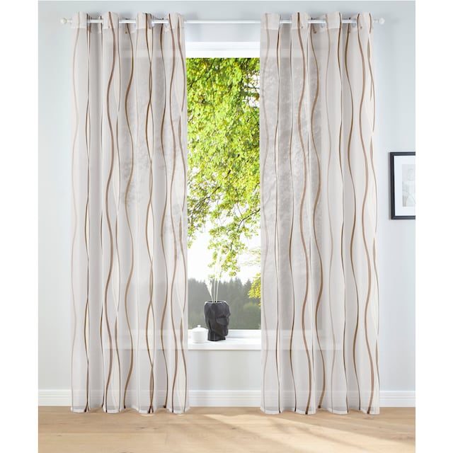 | »Dimona«, Wellen BAUR transparent, (2 2-er my Polyester, Gardine St.), Set, Voile, home