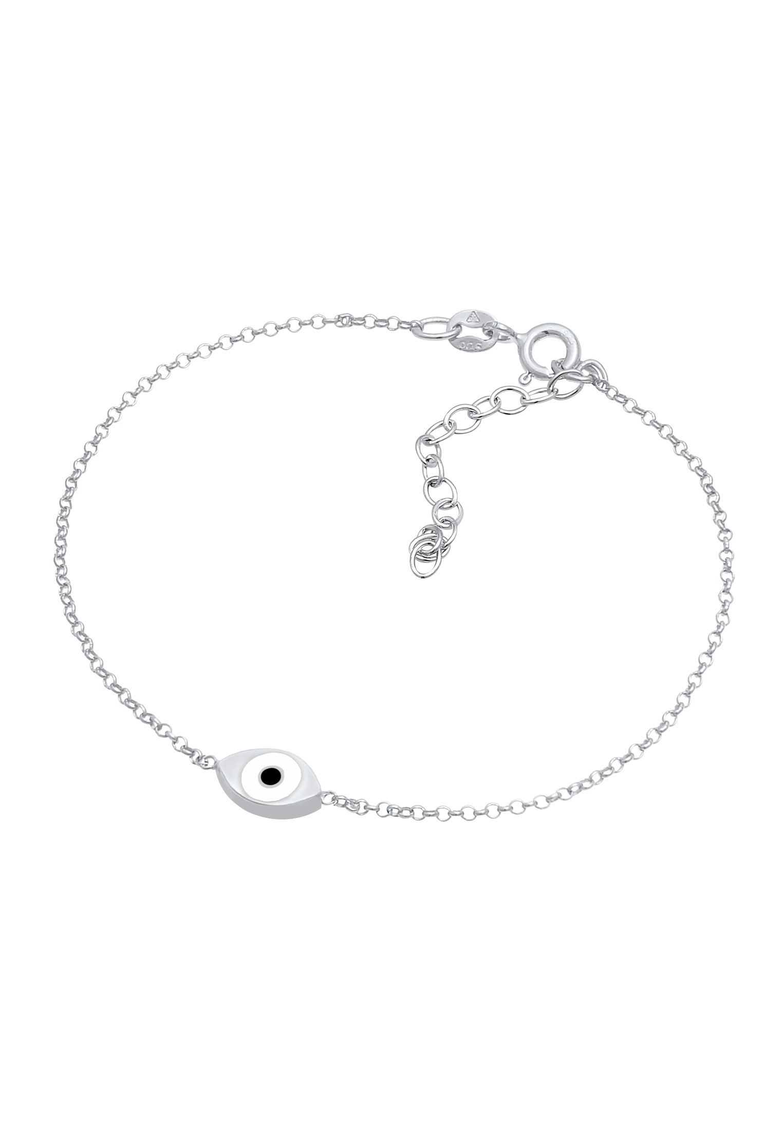 Elli Armband »Evil Eye Auge Symbol Emaille 925er Silber«