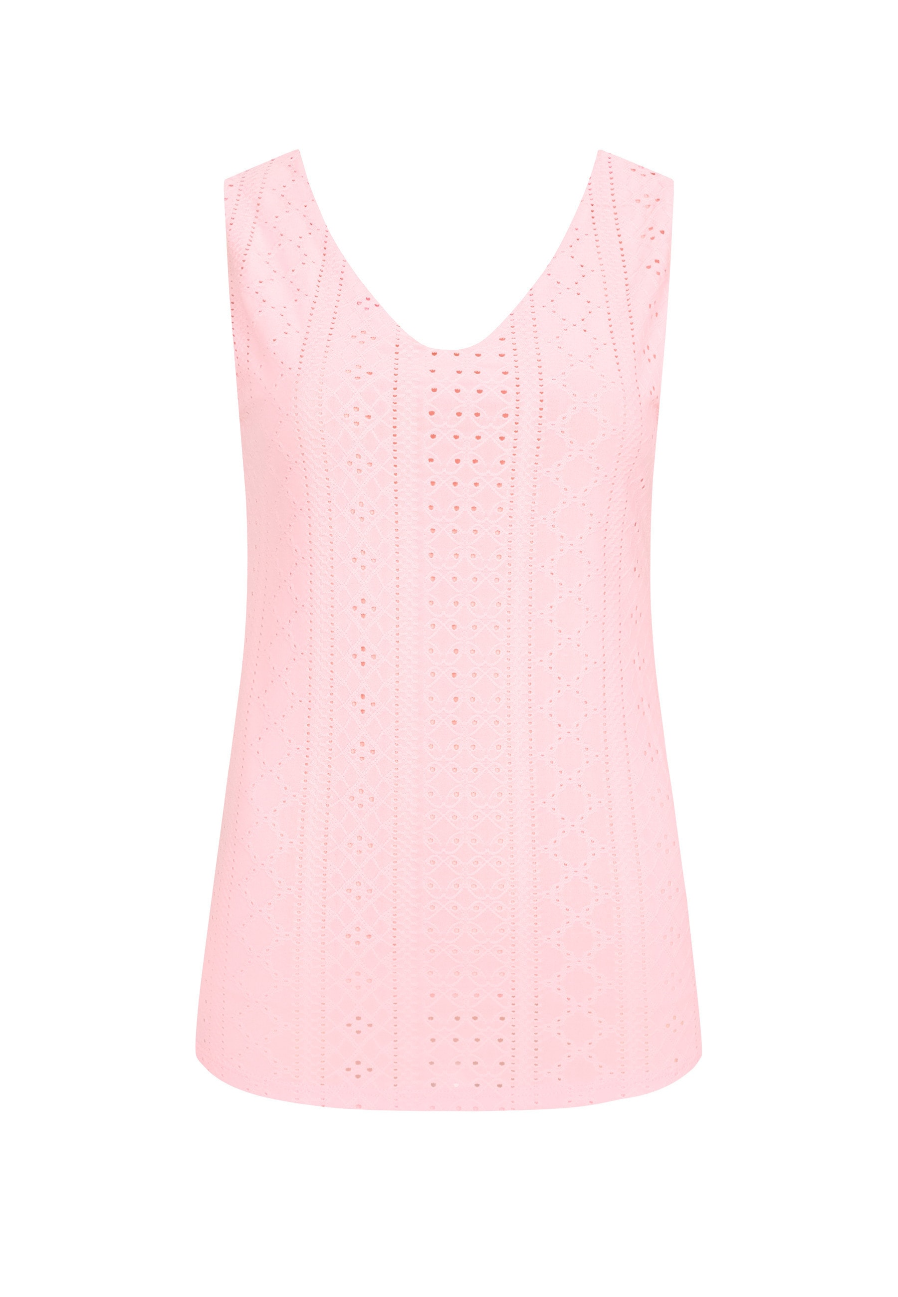 CLOUD 5IVE Klassische Bluse »CLOUD 5IVE Top mit Lochmuster und hinten offen in Wickeloptik«