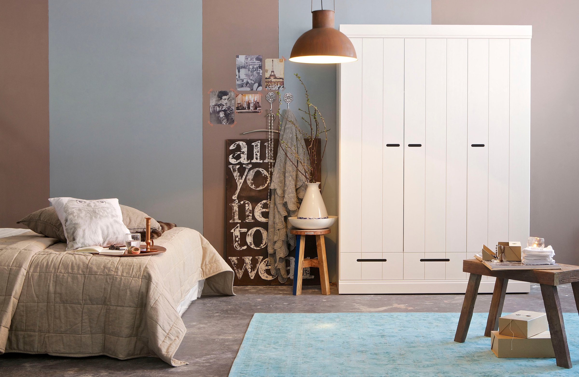 WOOOD Garderobenschrank »Connect«, mit Kleiderstange, Breite 94 cm x Höhe 195 cm