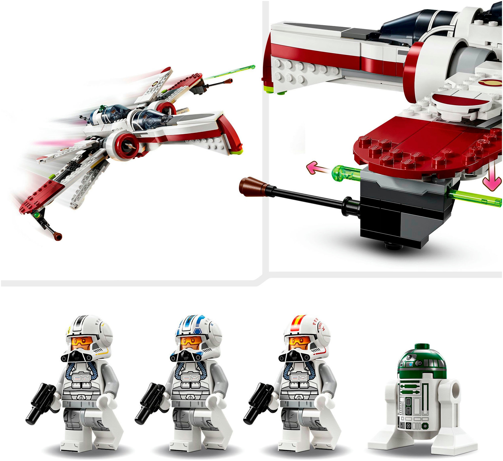 LEGO® Konstruktionsspielsteine »ARC-170 Starfighter™ (75402), LEGO Star Wars«, (497 St.), Made in Europe