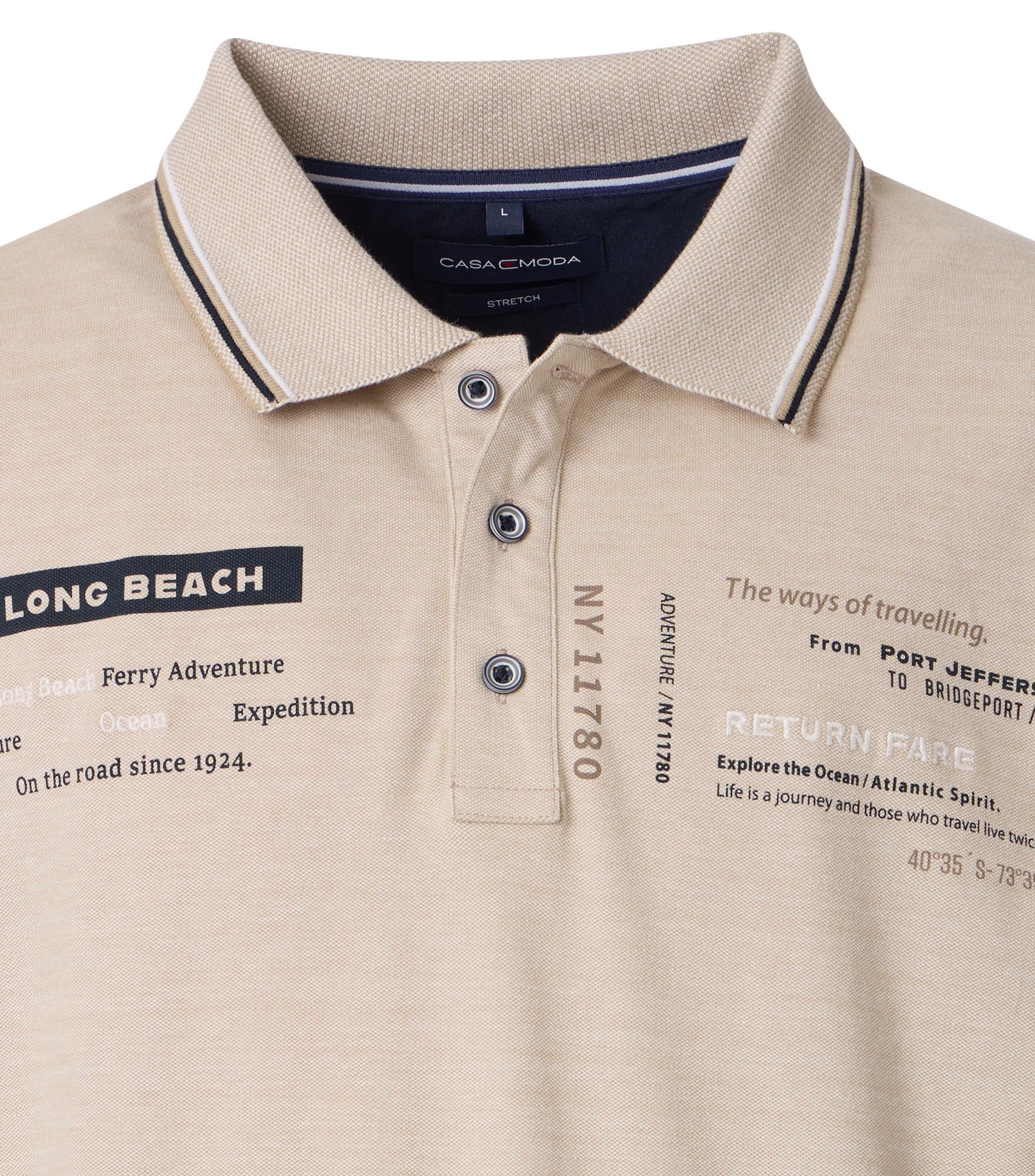 CASAMODA Polo Shirt Men Beige L 4