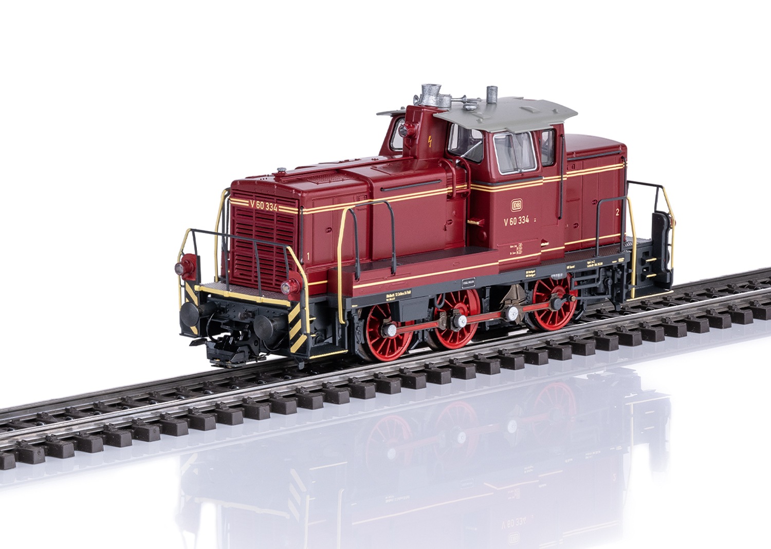 MÄRKLIN Kinder Diesellokomotive "V 60 - 38600"rot, Kunststoff, Metall, Modelleisenbahn-Fahrzeuge, mit Sound und Beleuchtung; Made in Europe