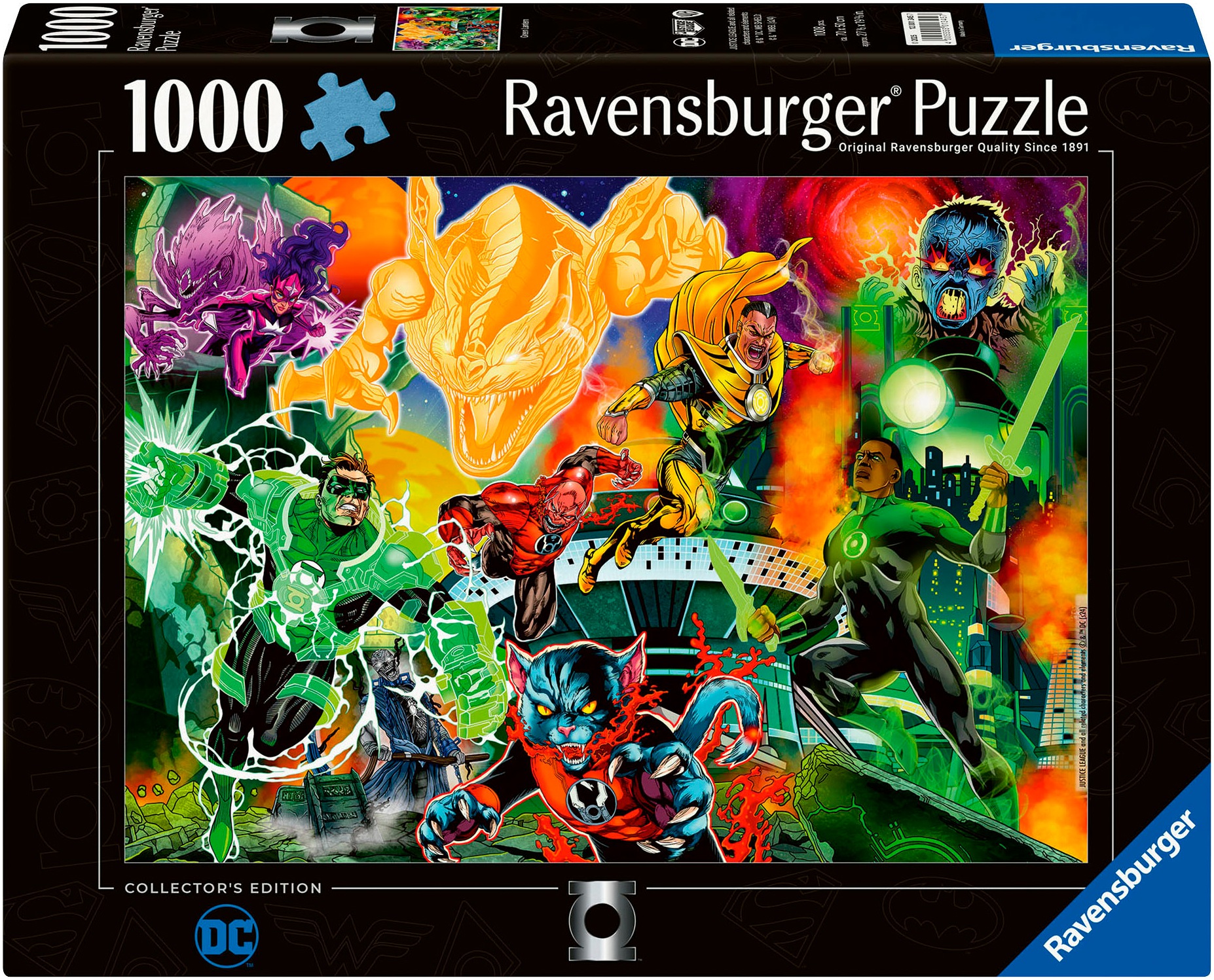 RAVENSBURGER Kinder Puzzle "DC Comics, Justice League - Grüne Laternen", bunt, Pappe, B:70cm H:50cm, Puzzles, Made in Germany