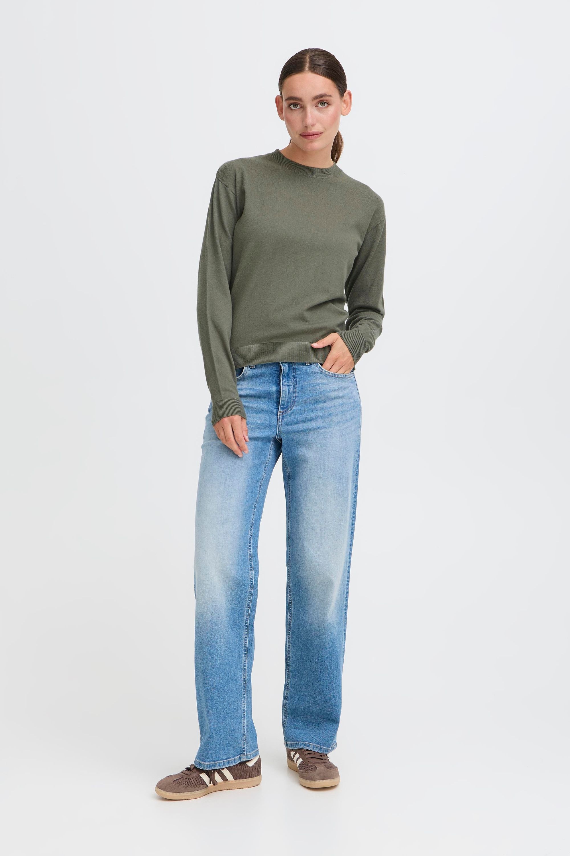 OXMO Strickfleece-Pullover »Strickpullover OXISCANNY LS«