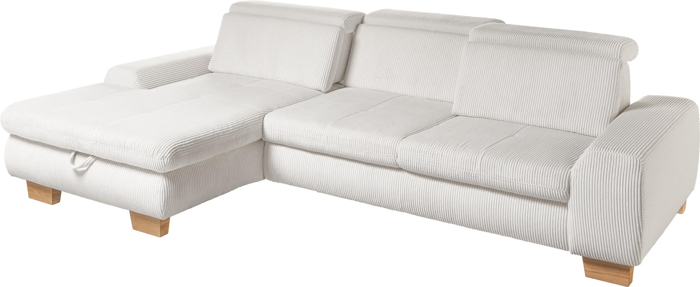 set one by Musterring Ecksofa »SO 3400«, mit Canape und verschiedenen Funktionen, Kaltschaum, B307 x T195 cm