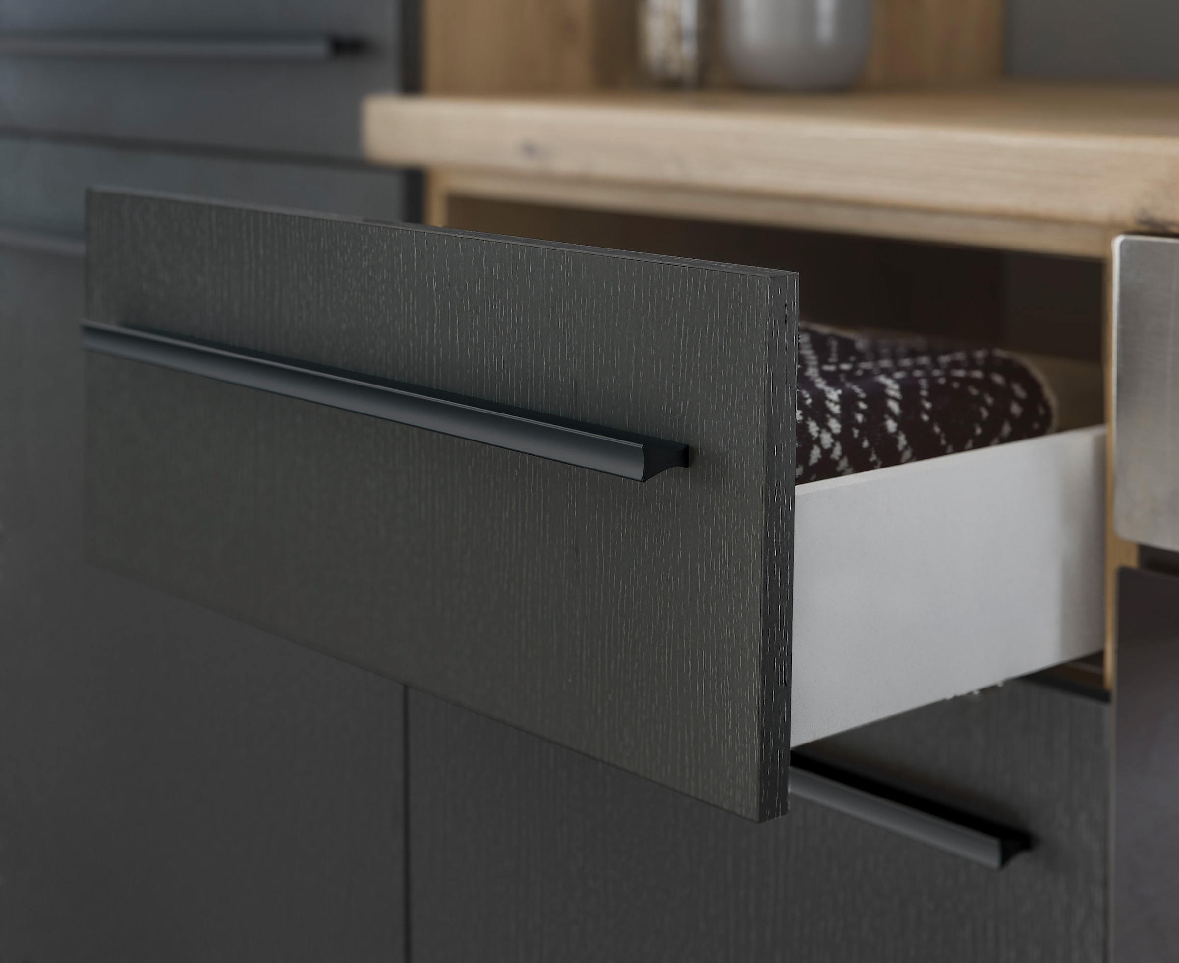 KOCHSTATION Küchenzeile »KS-Florida mit 38mm starker Arbeitsplatte«, Breite 270 cm, wahlweise mit E-Geräten, Soft-Close-Funktion
