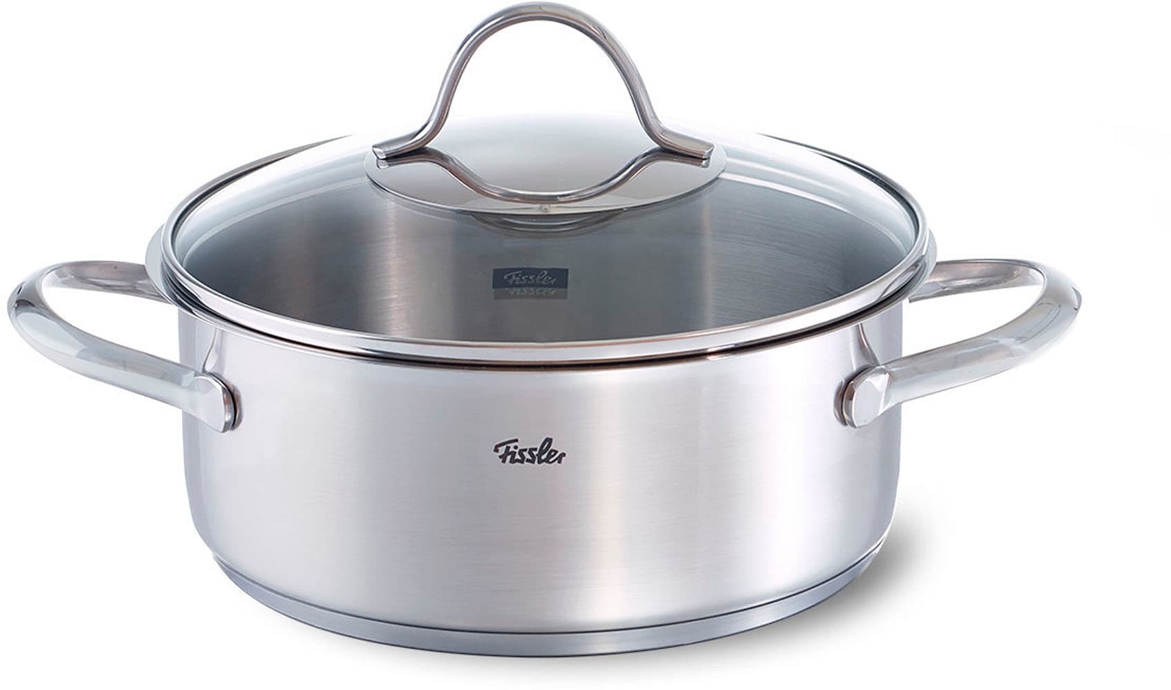 Fissler Topf-Set »Palermo«, Edelstahl 18/10, (Set, 9 tlg., Kochtopf 16/20/24cm; Bratentopf 20cm,Stielkasserolle ohne Deckel), geeignet für Induktion, breiter Schüttrand