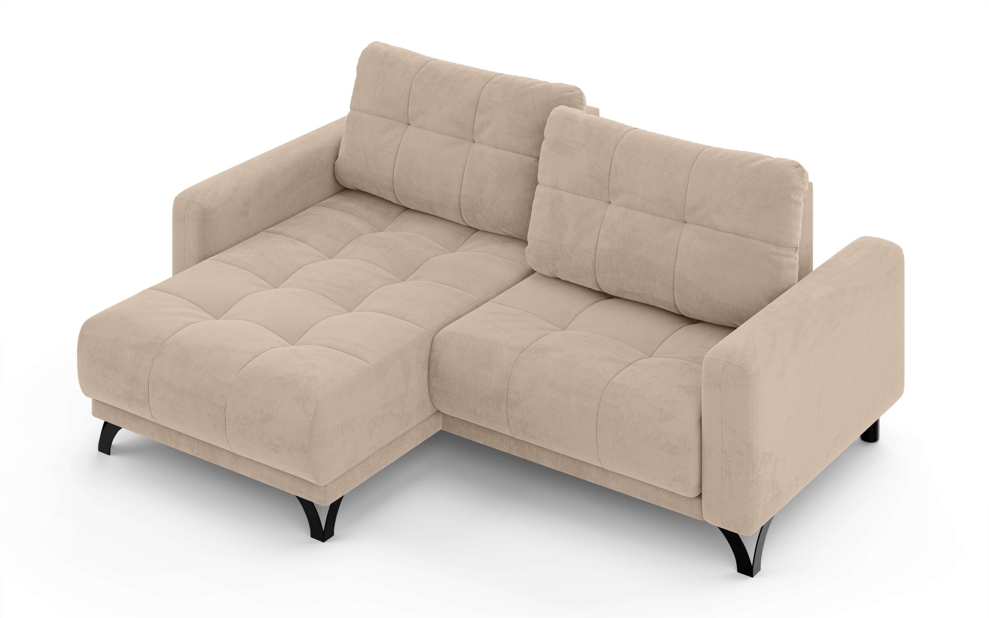 INOSIGN Ecksofa »FAIRVIEW mit verstellbaren Rückenlehne, Maße B/T/H: 234/174/93 cm«, L-Form mit Wellenunterfederung, Recamiere beidseitig montierbar