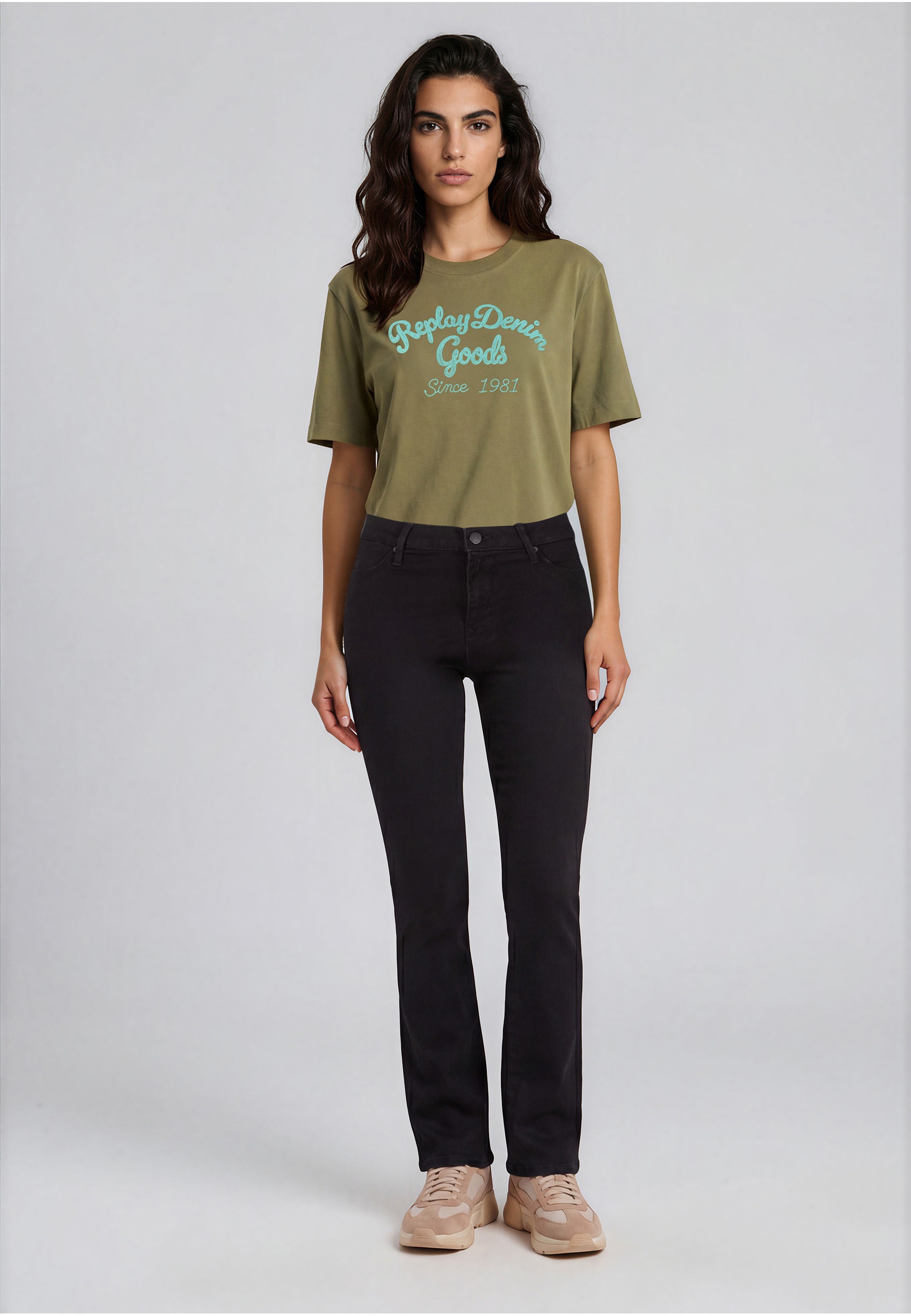 Replay High-waist-Jeans »Replay Hosen FP«