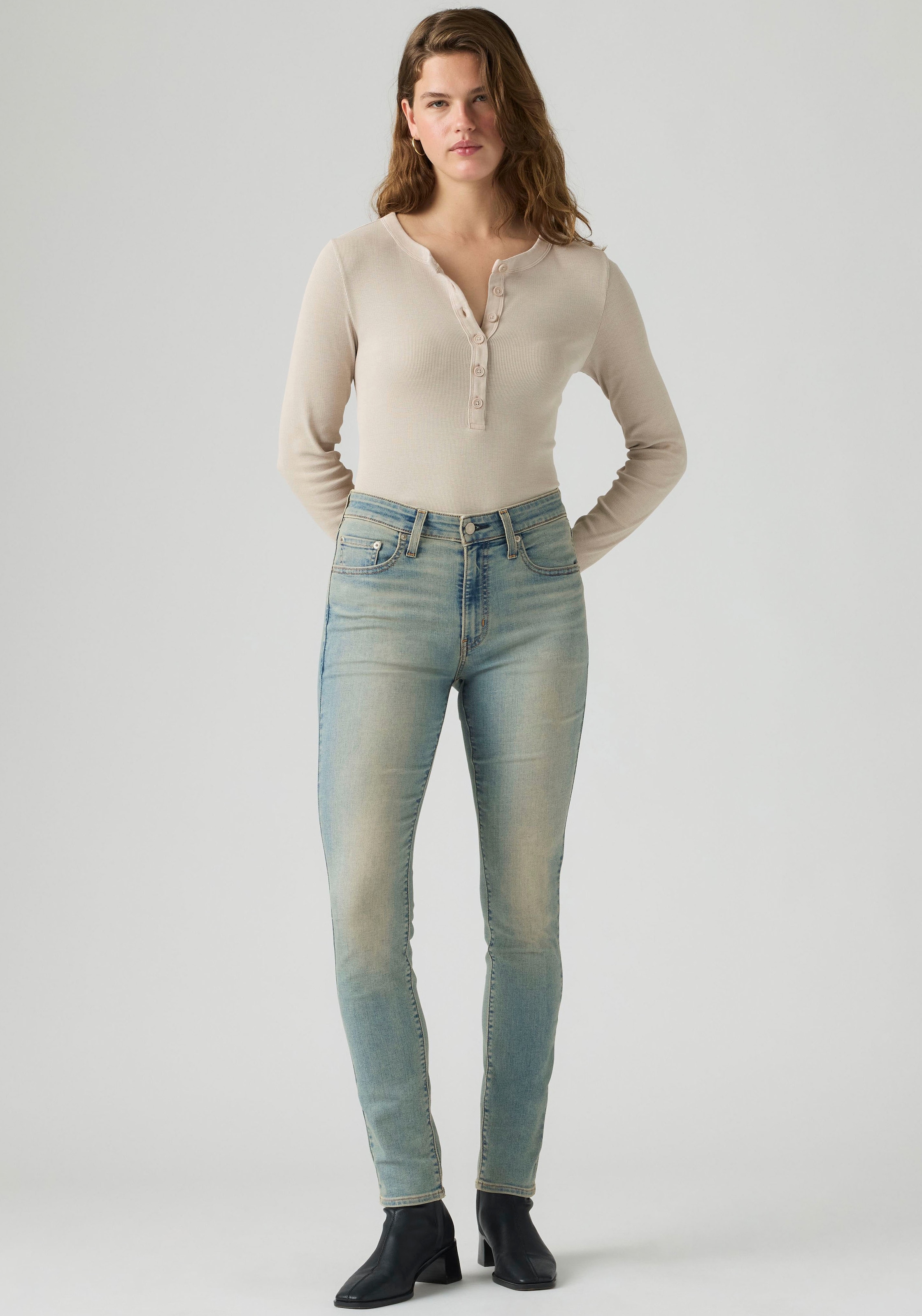 Profile Skinny-fit-Jeans mit hohem Bund