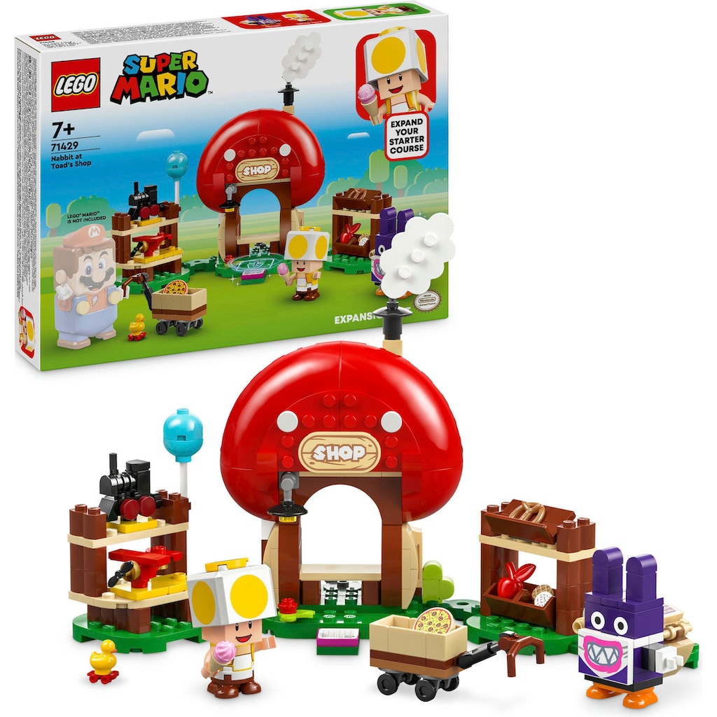 LEGO® Konstruktionsspielsteine »Mopsie in Toads Laden – Erweiterungsset (71429), LEGO Super Mario«, (230 St.), Made in Europe