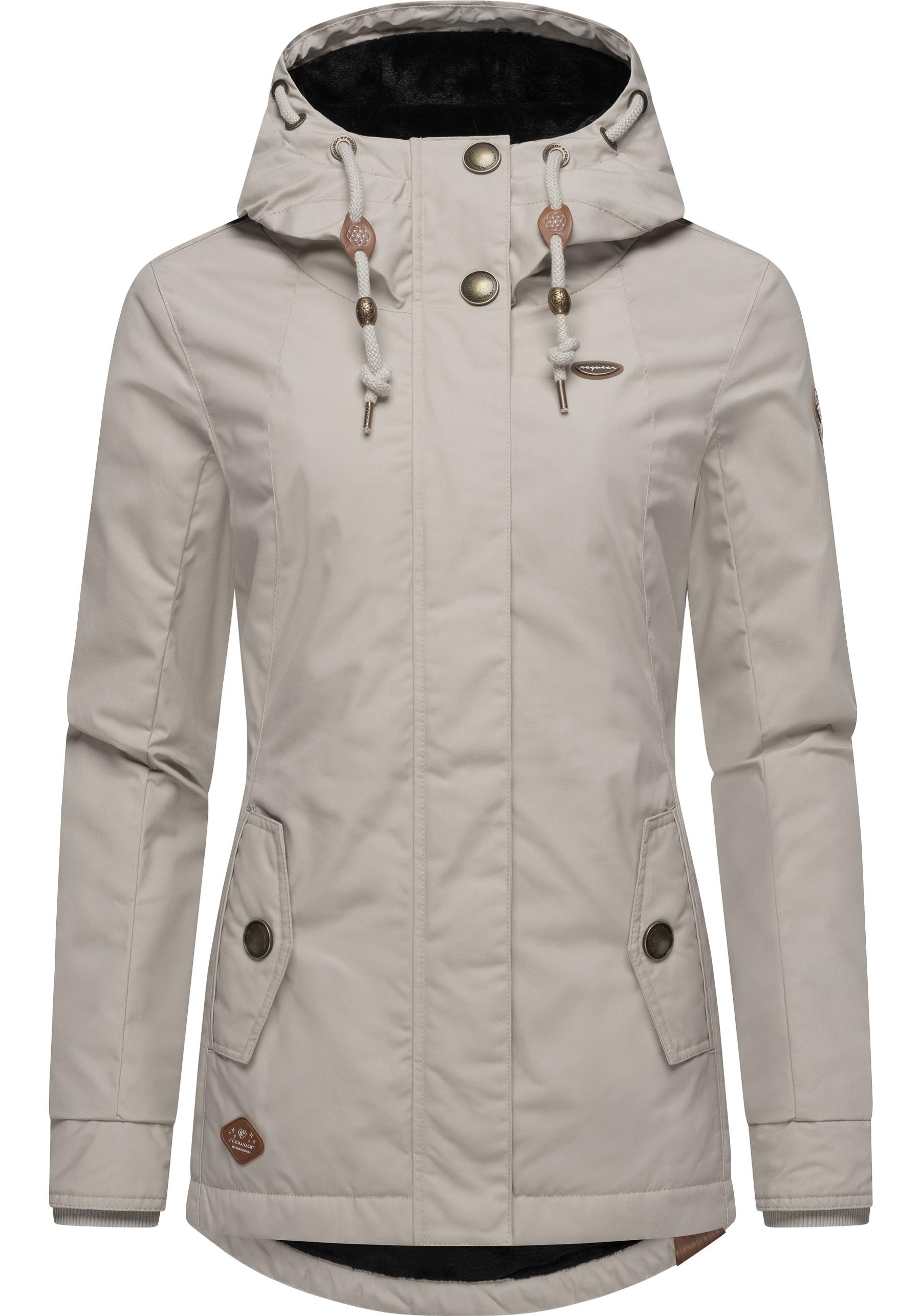 RAGWEAR Damen Winterjacke "Monade", grau, Gr. 4XL, Obermaterial: 65% Polyester, 35% Baumwolle; Futter: 100% Polyester; Wattierung 100% Polyester,