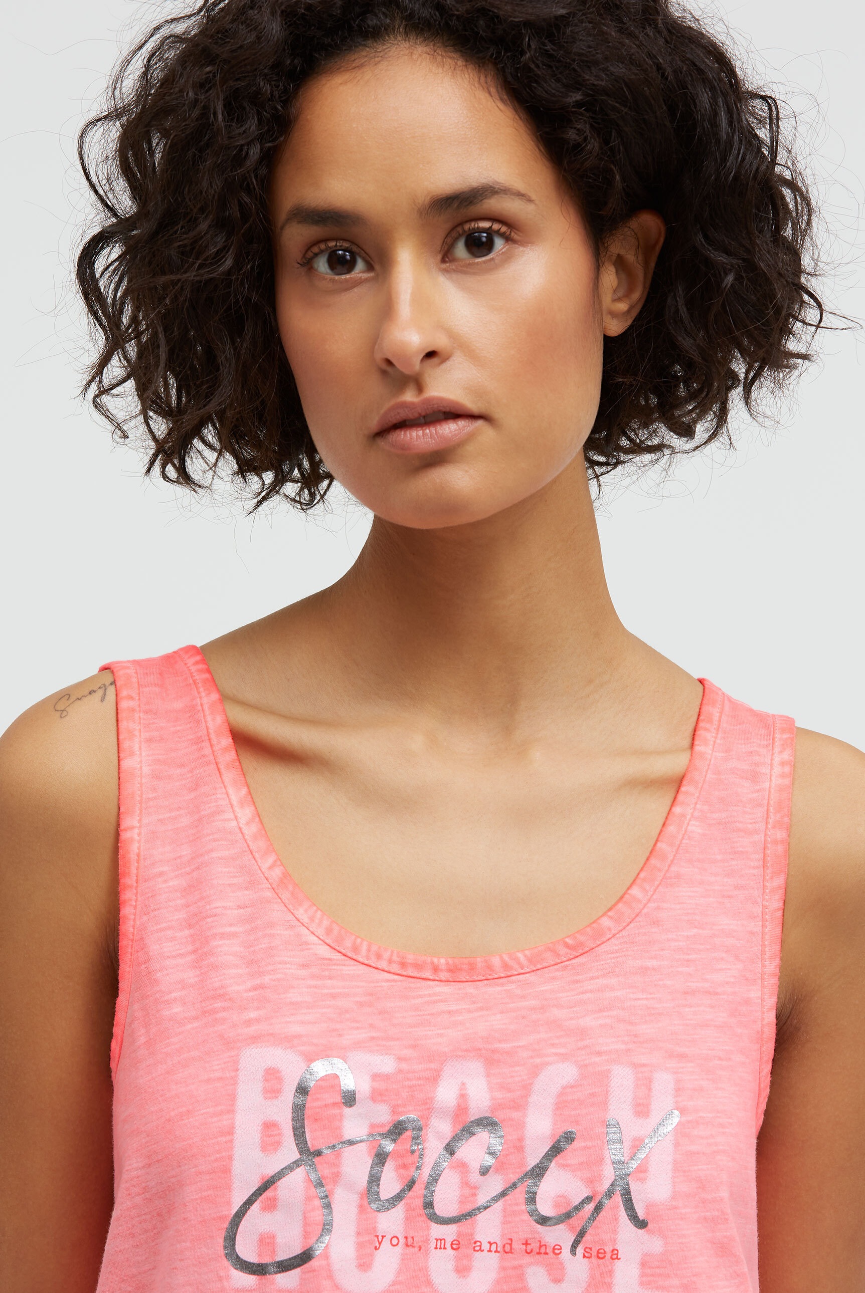 SOCCX Tanktop aus Baumwolle