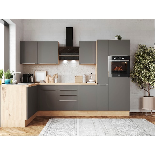 RESPEKTA Winkelküche »Safado aus der Serie Marleen«, Breite 310 cm, mit Soft -Close | BAUR